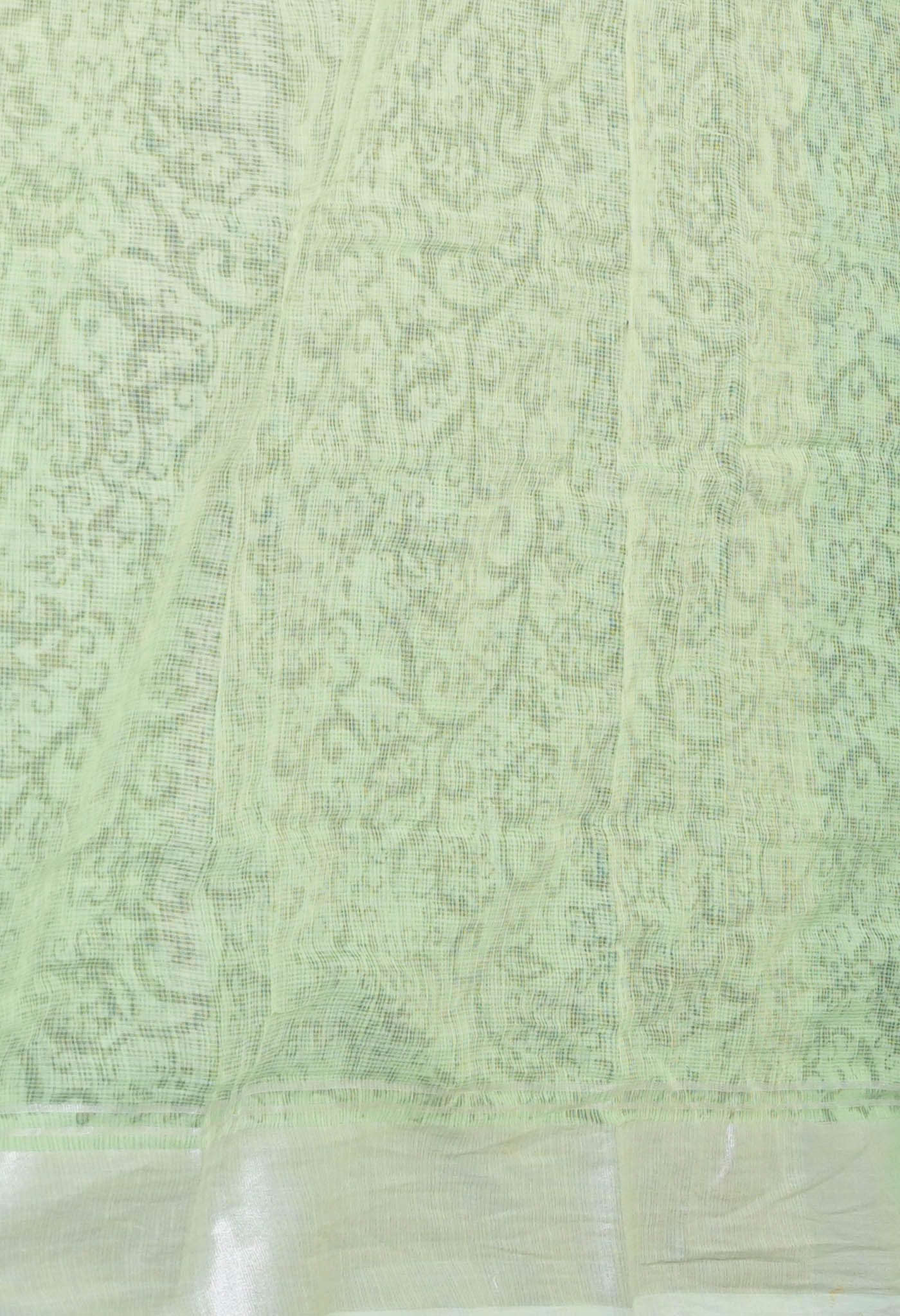 Green Pure Block Printed Kota Cotton Saree-UNM75326