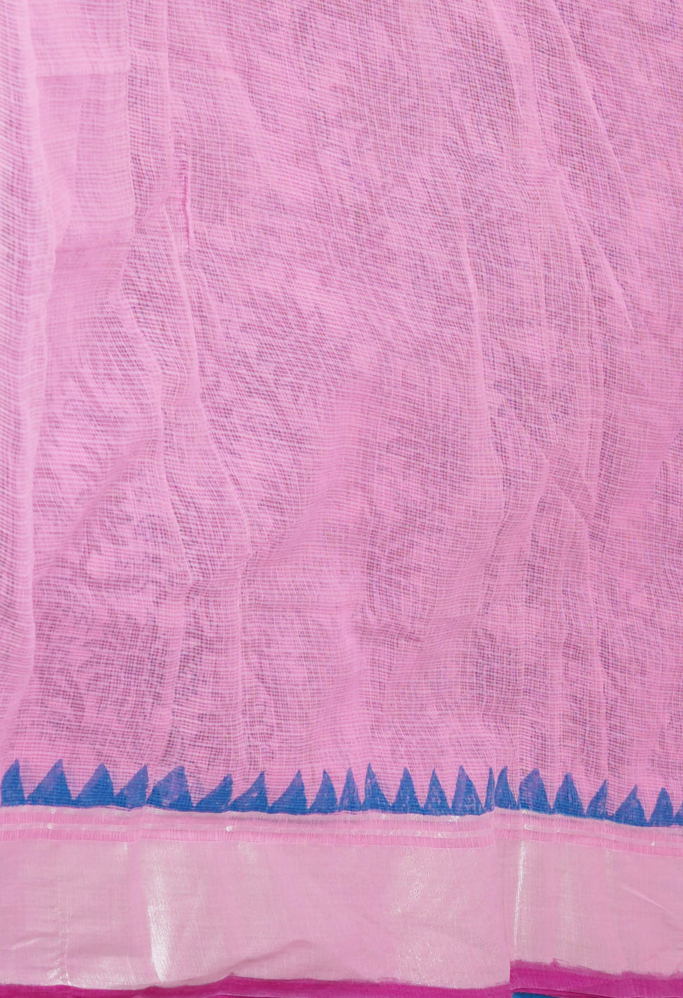 Pink Pure Block Printed Kota Cotton Saree-UNM75328