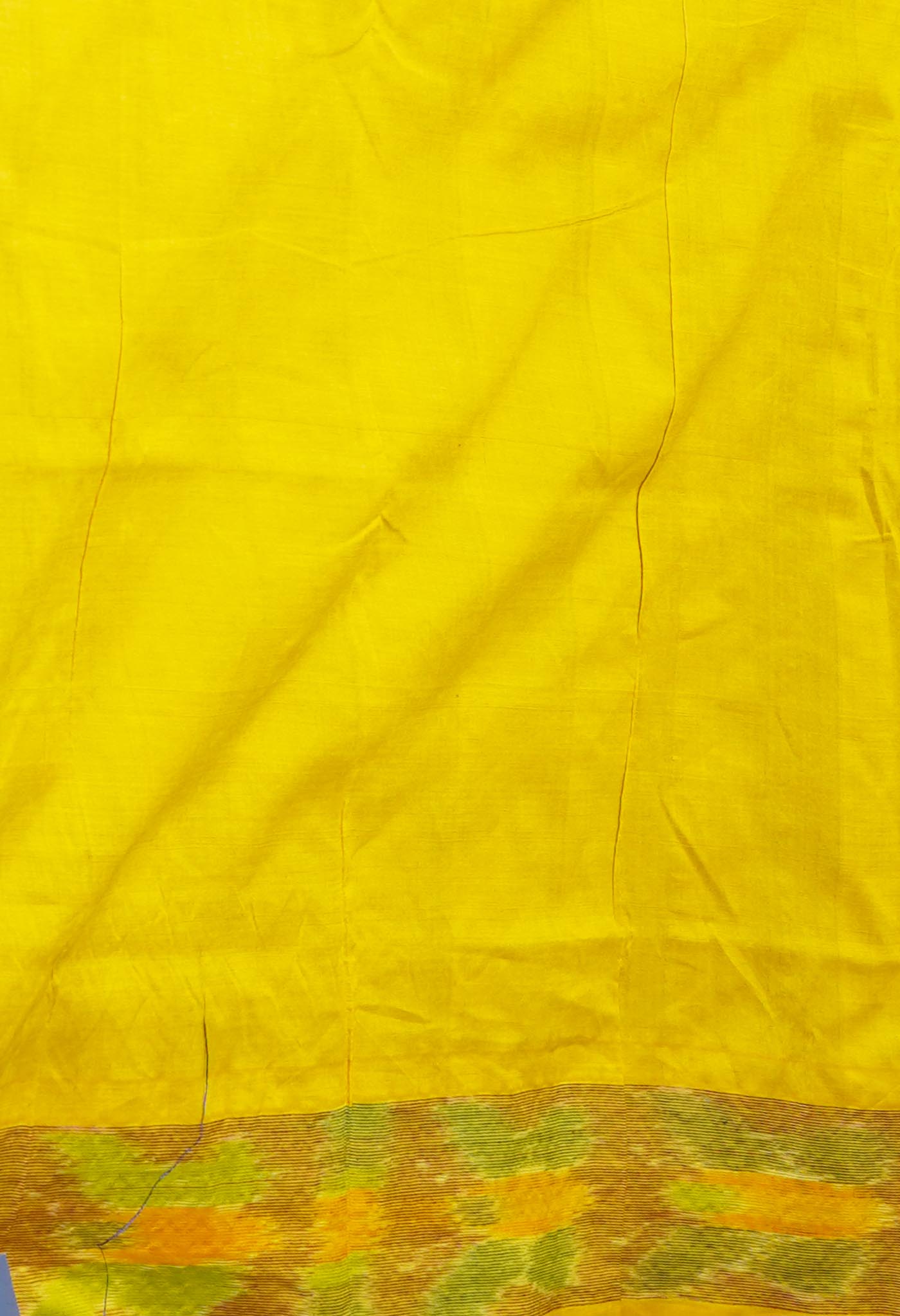 Green Pochampally Cotton Silk Saree