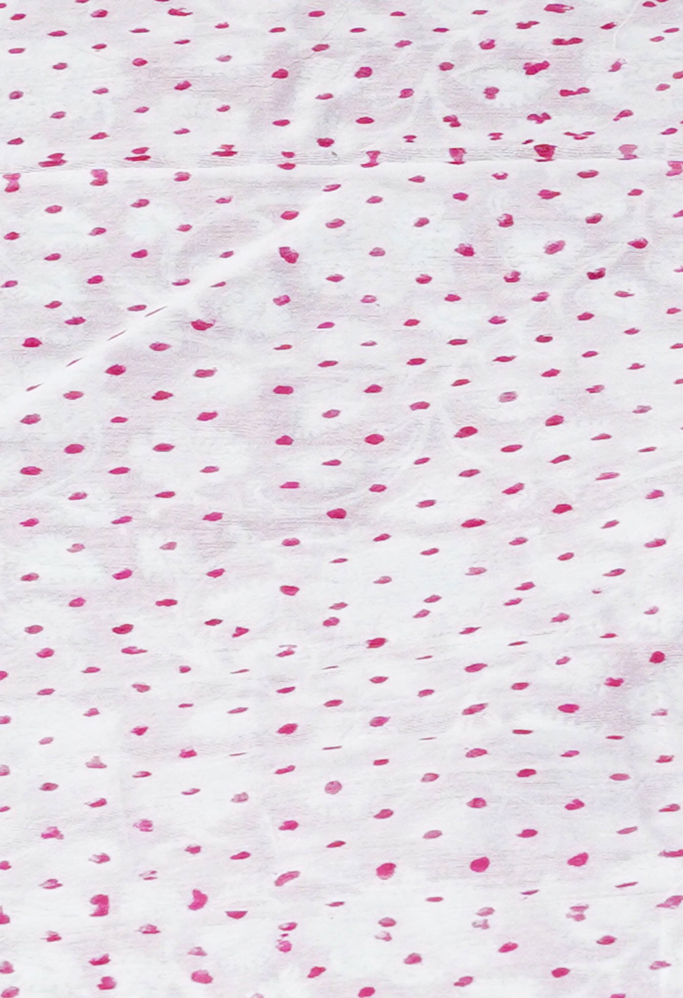 Pink Block Printed Chanderi Sico Saree