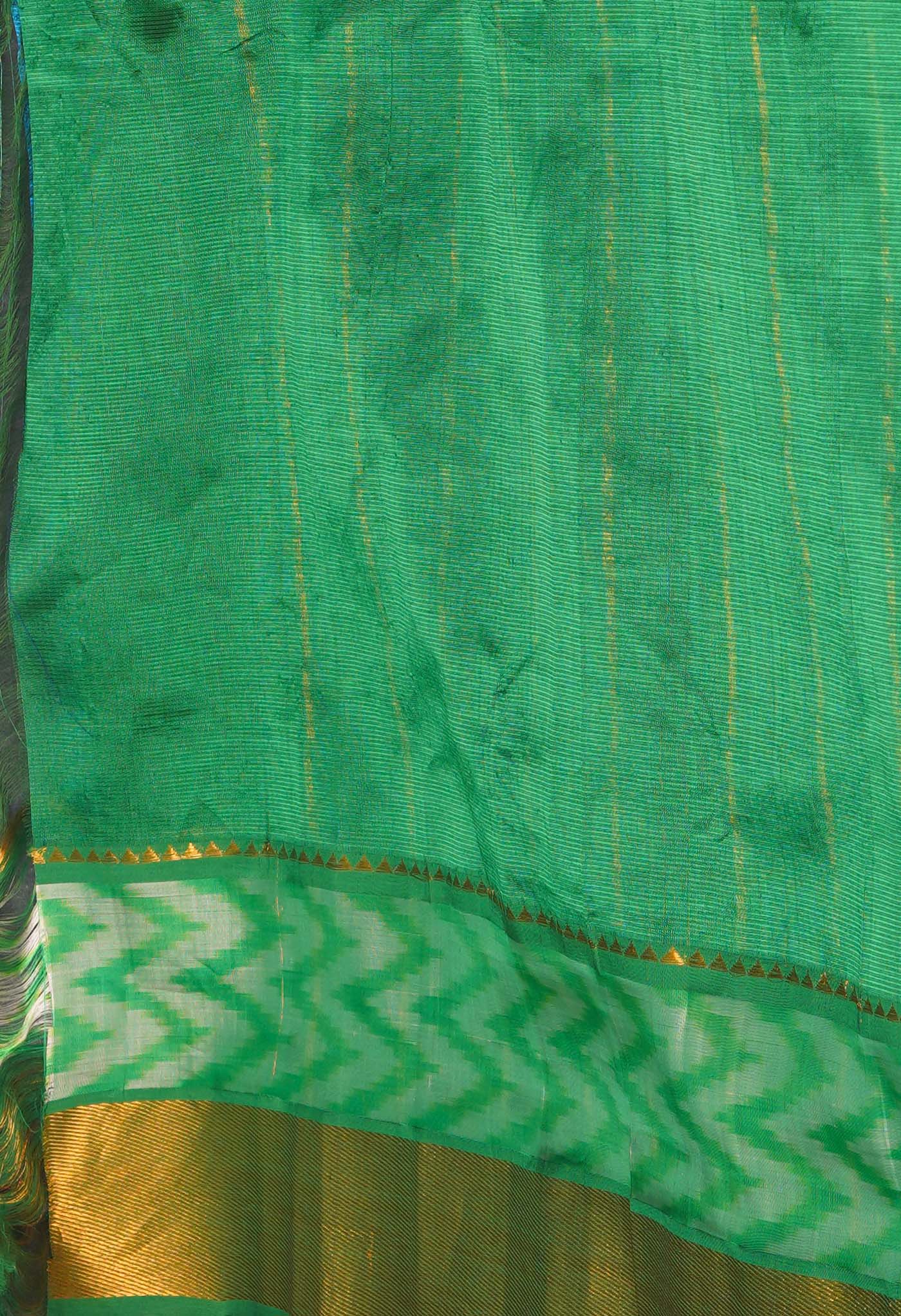 Pink Pure Mangalgiri Soft Silk Saree