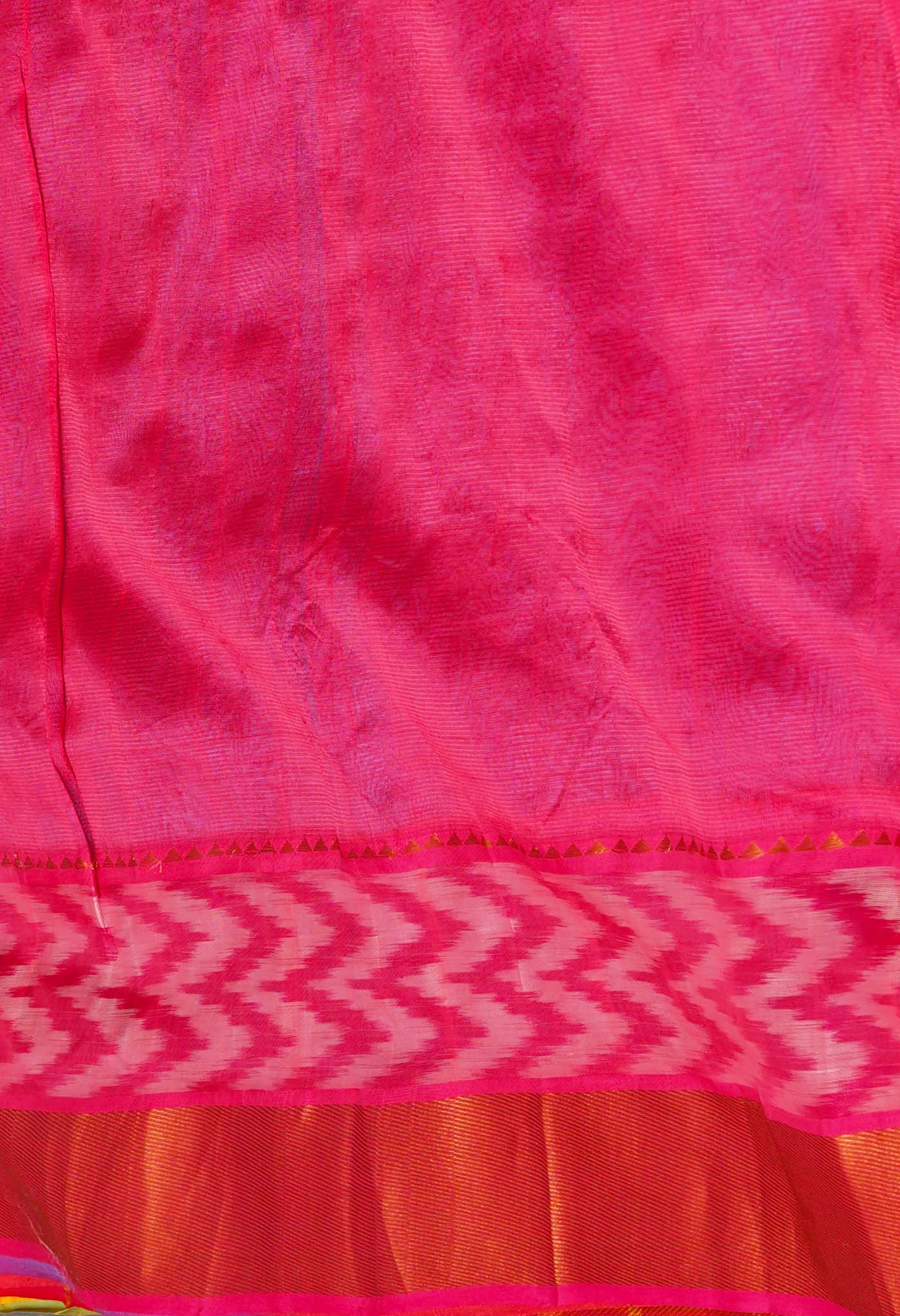 Peacock Blue Pure Mangalgiri Soft Silk Saree