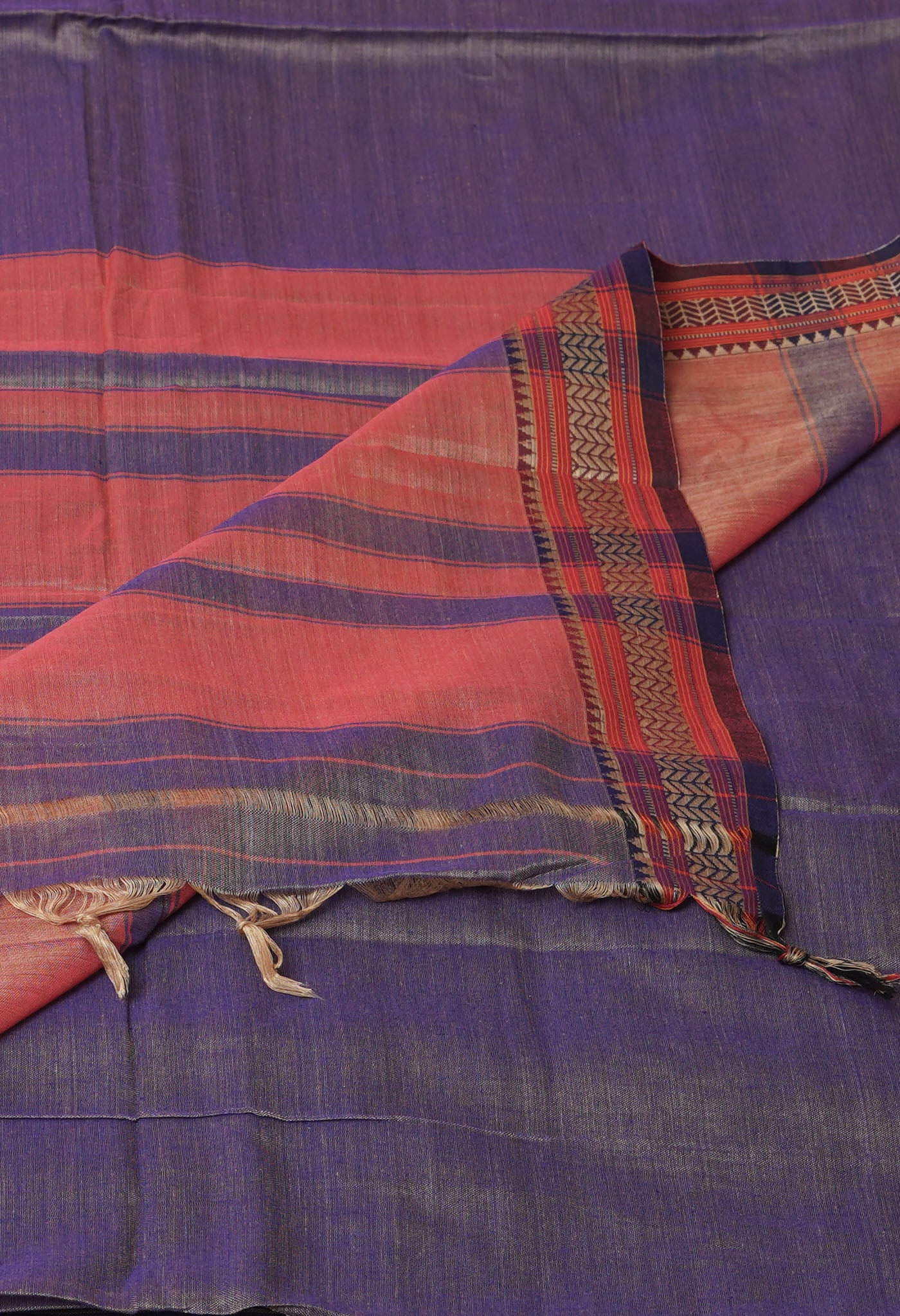 Light Purple Pure Handloom Narayani Cotton Saree