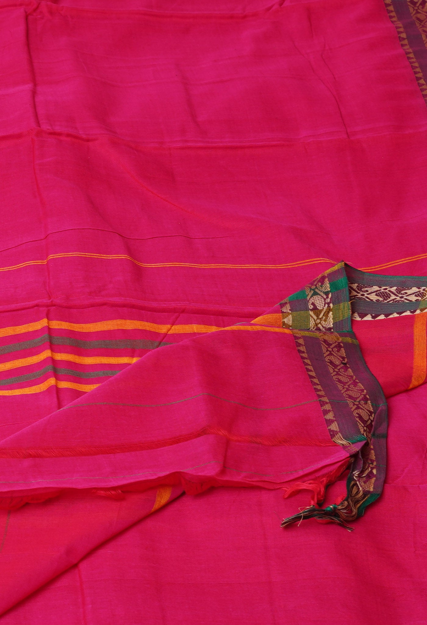 Pink Pure Handloom Narayani Cotton Saree