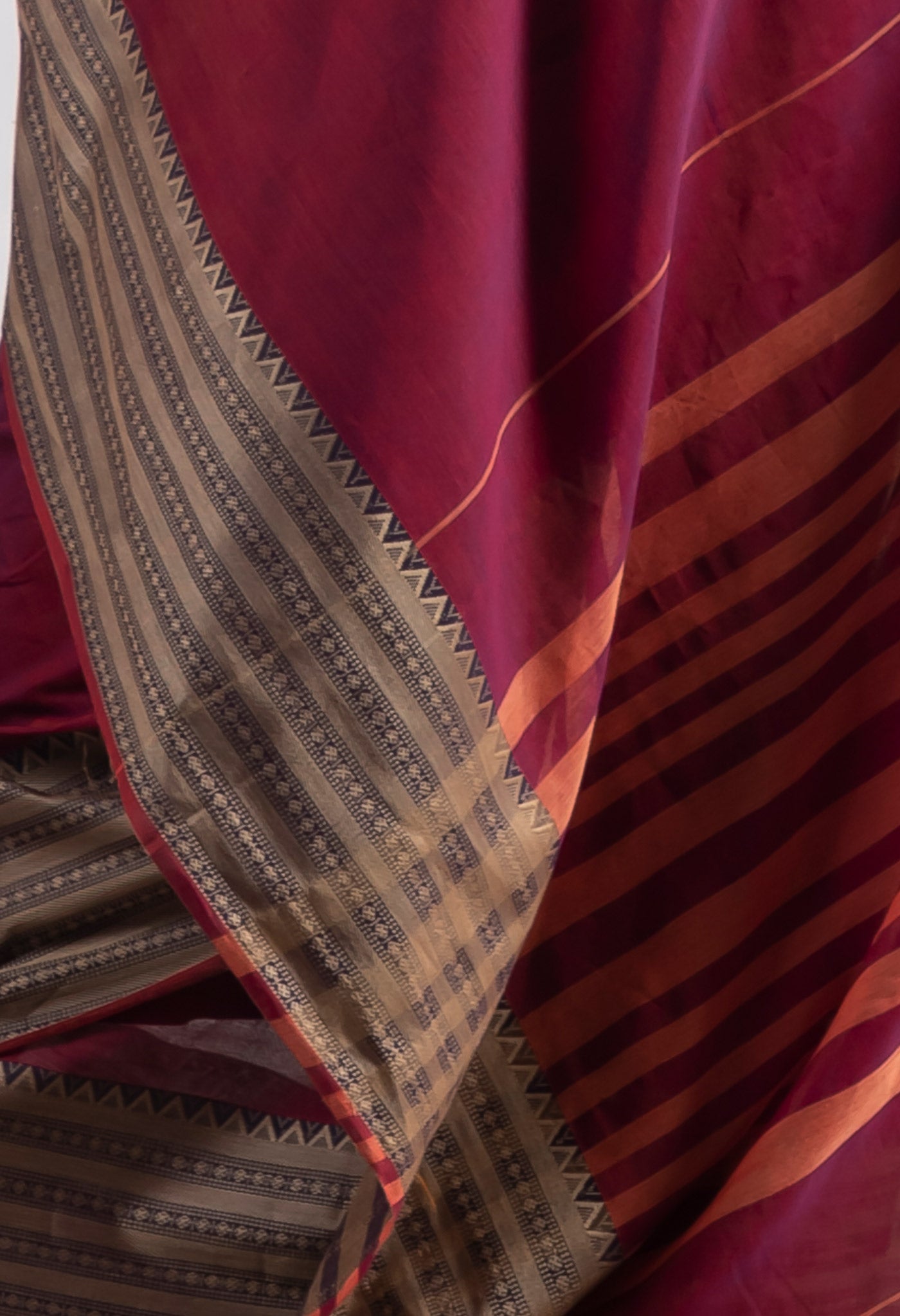 Pink Pure Handloom Narayani Cotton Saree