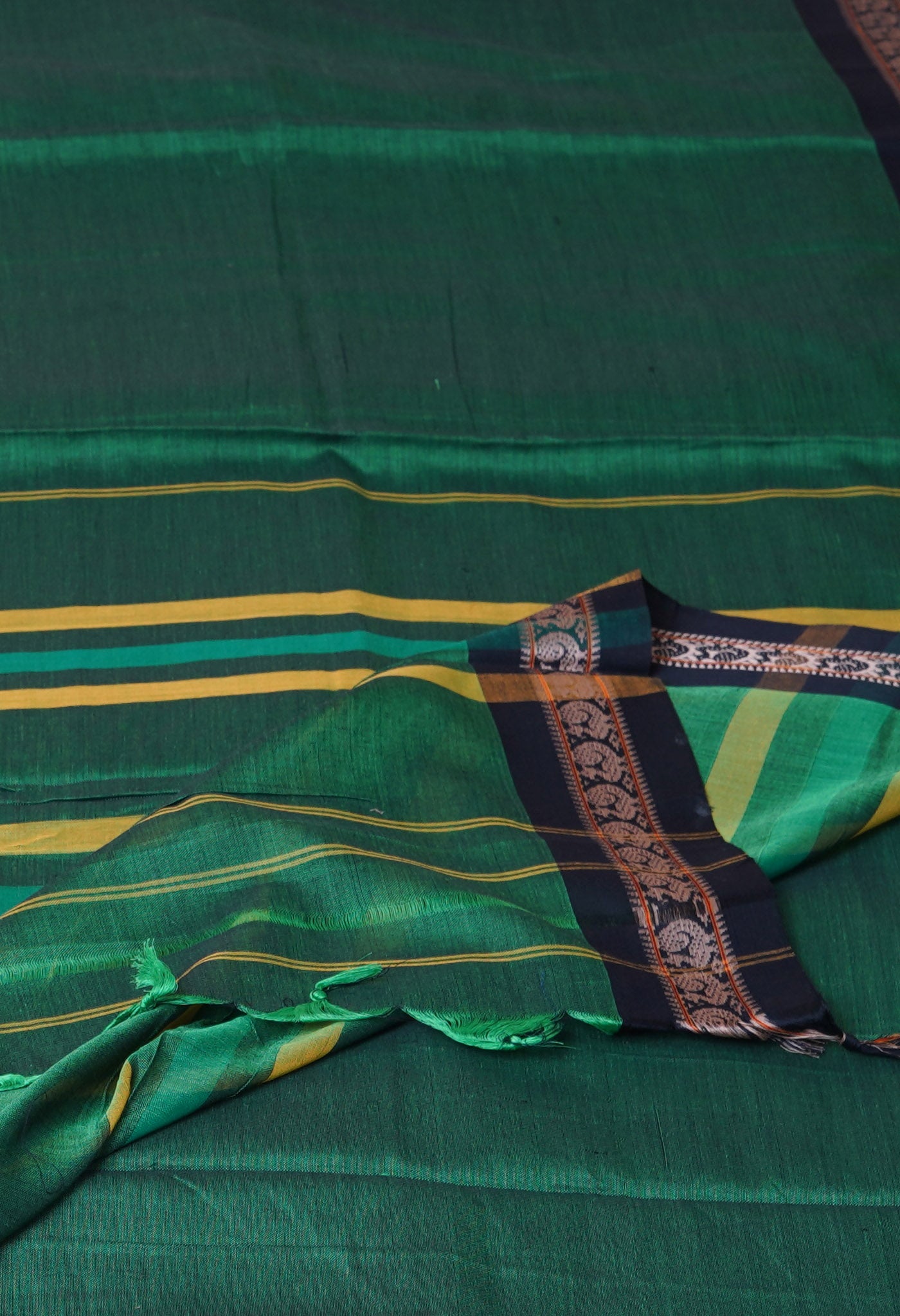 Green Pure Handloom Narayani Cotton Saree