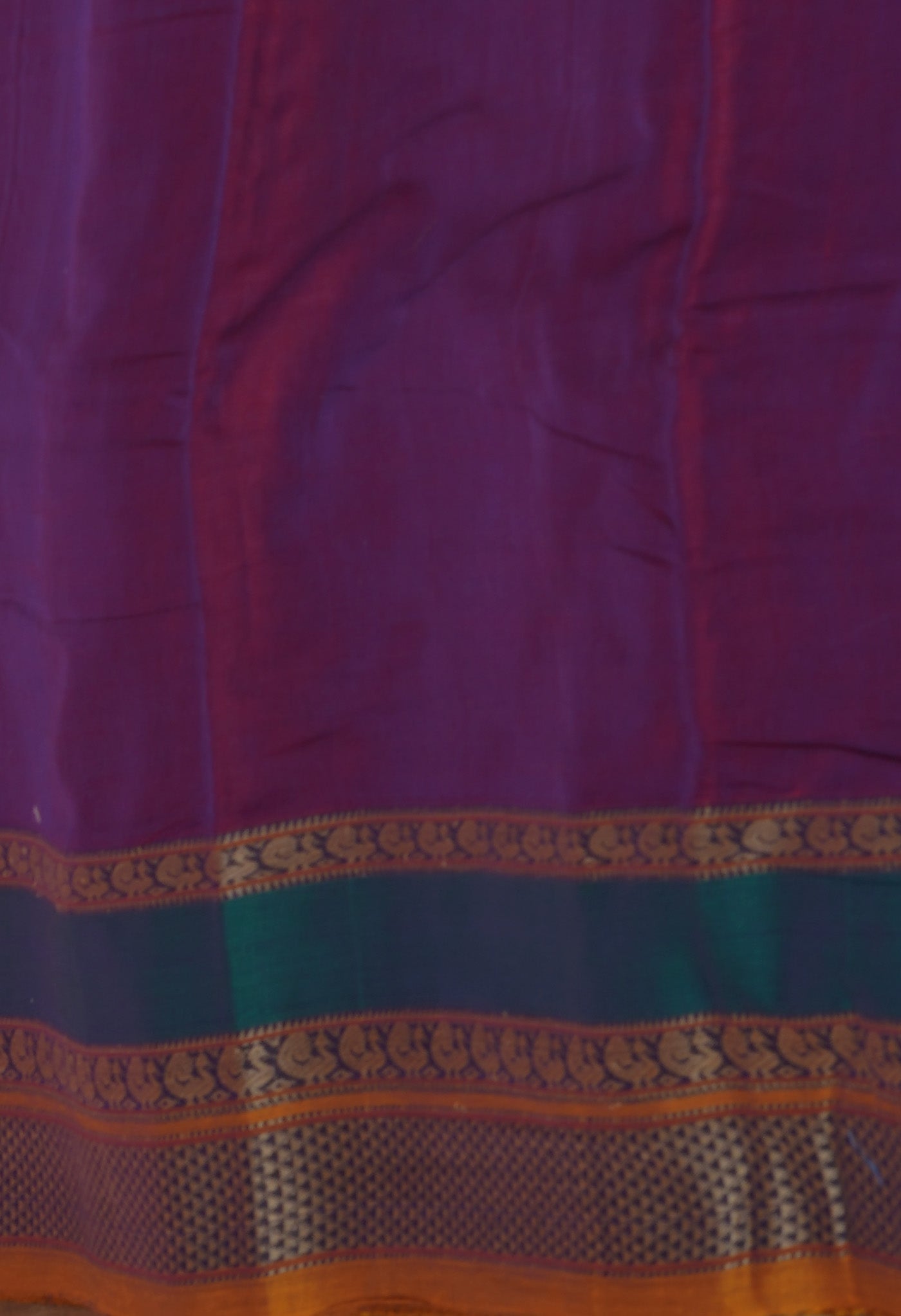 Purple Pure Handloom Narayani Cotton Saree