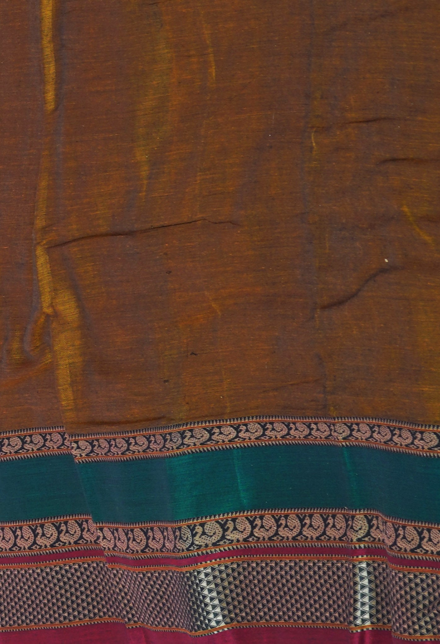 Mustard Yellow Pure Handloom Narayani Cotton Saree
