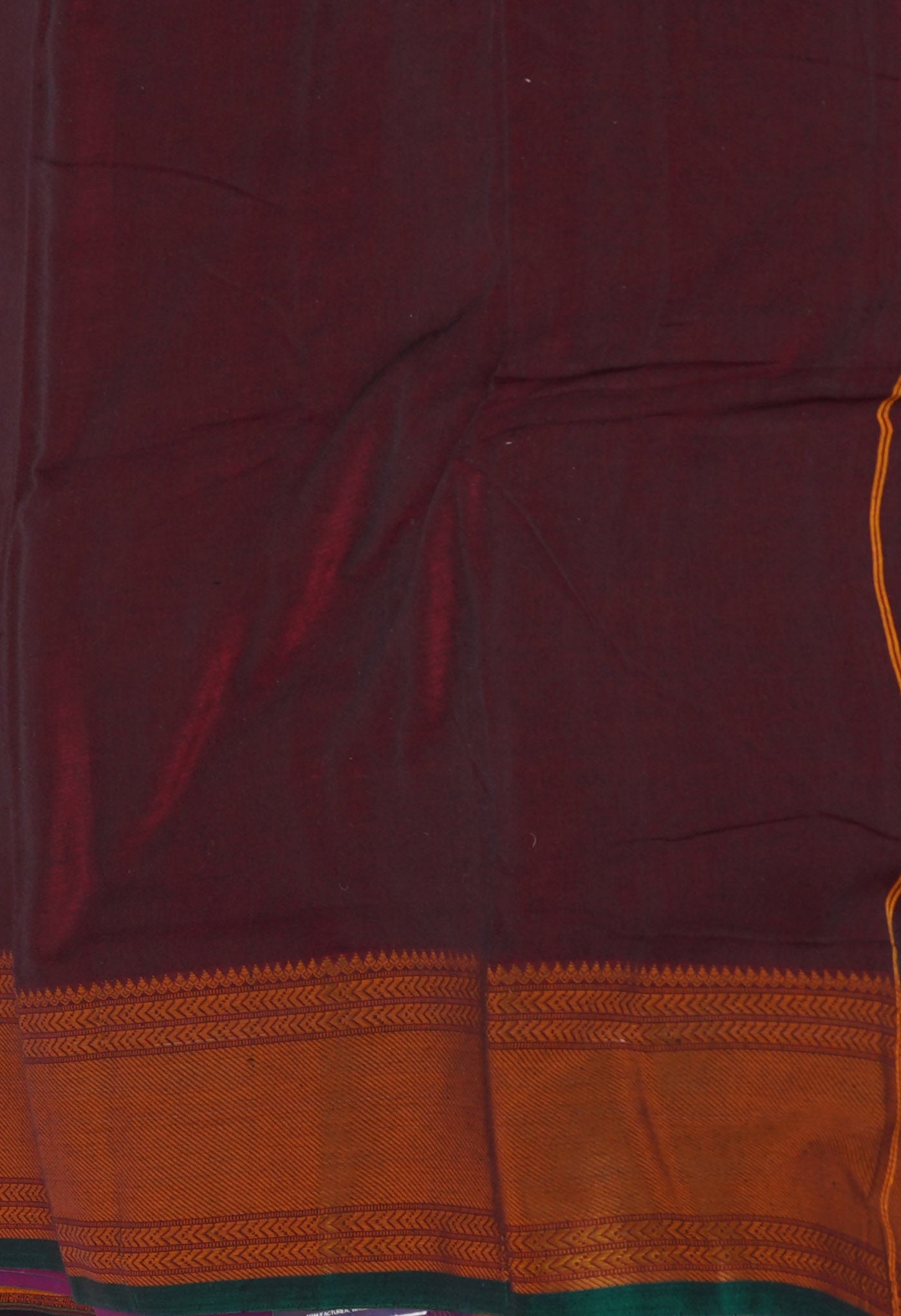 Maroon Pure Handloom Narayani Cotton Saree