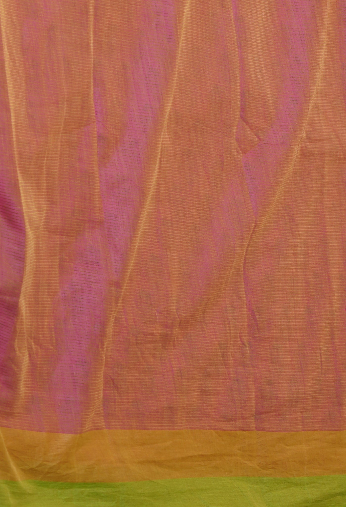 Pink Pure Block Printed Mangalgiri Cotton Saree
