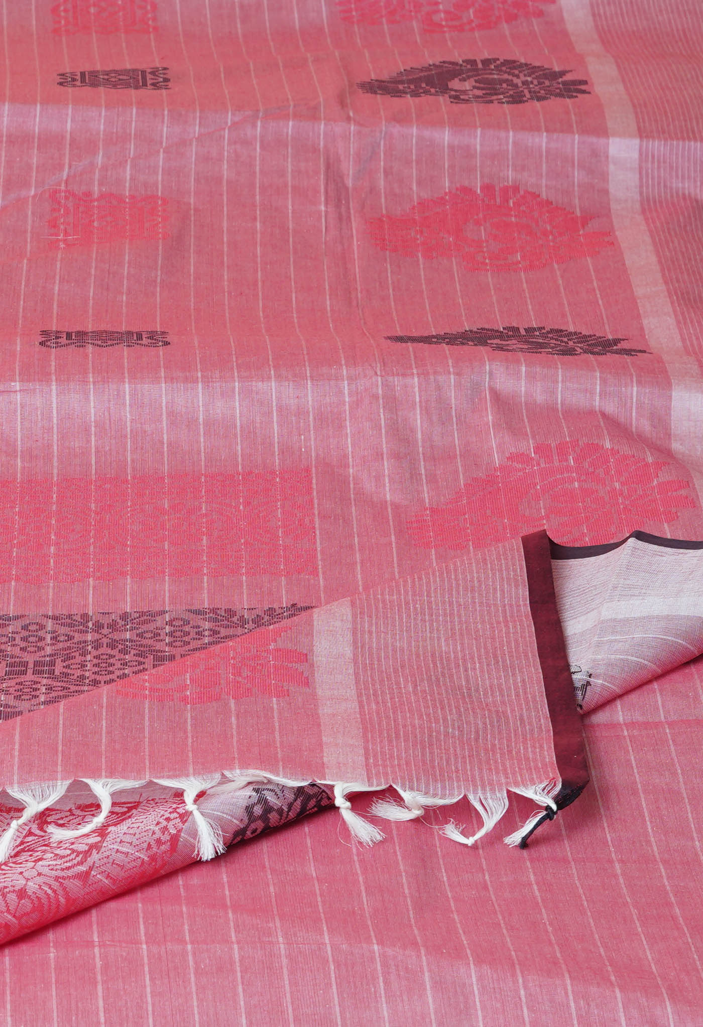 Pink Pure  Chettinad Soft Cotton Saree