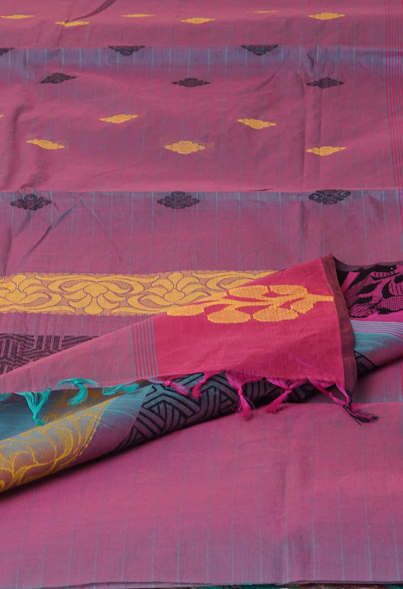 Green Pure  Chettinad Soft Cotton Saree-UNM75938