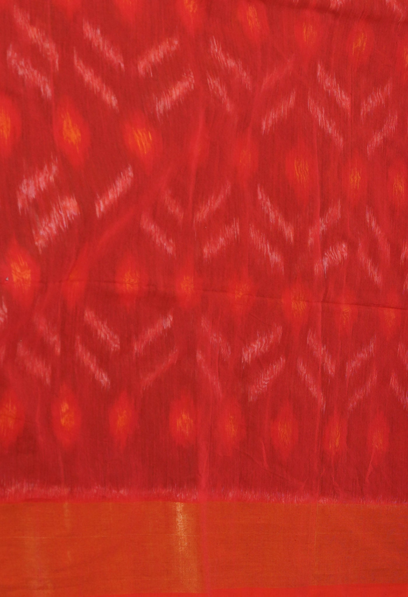 Brown Pure Handloom Ikat Pochampally Sico Saree