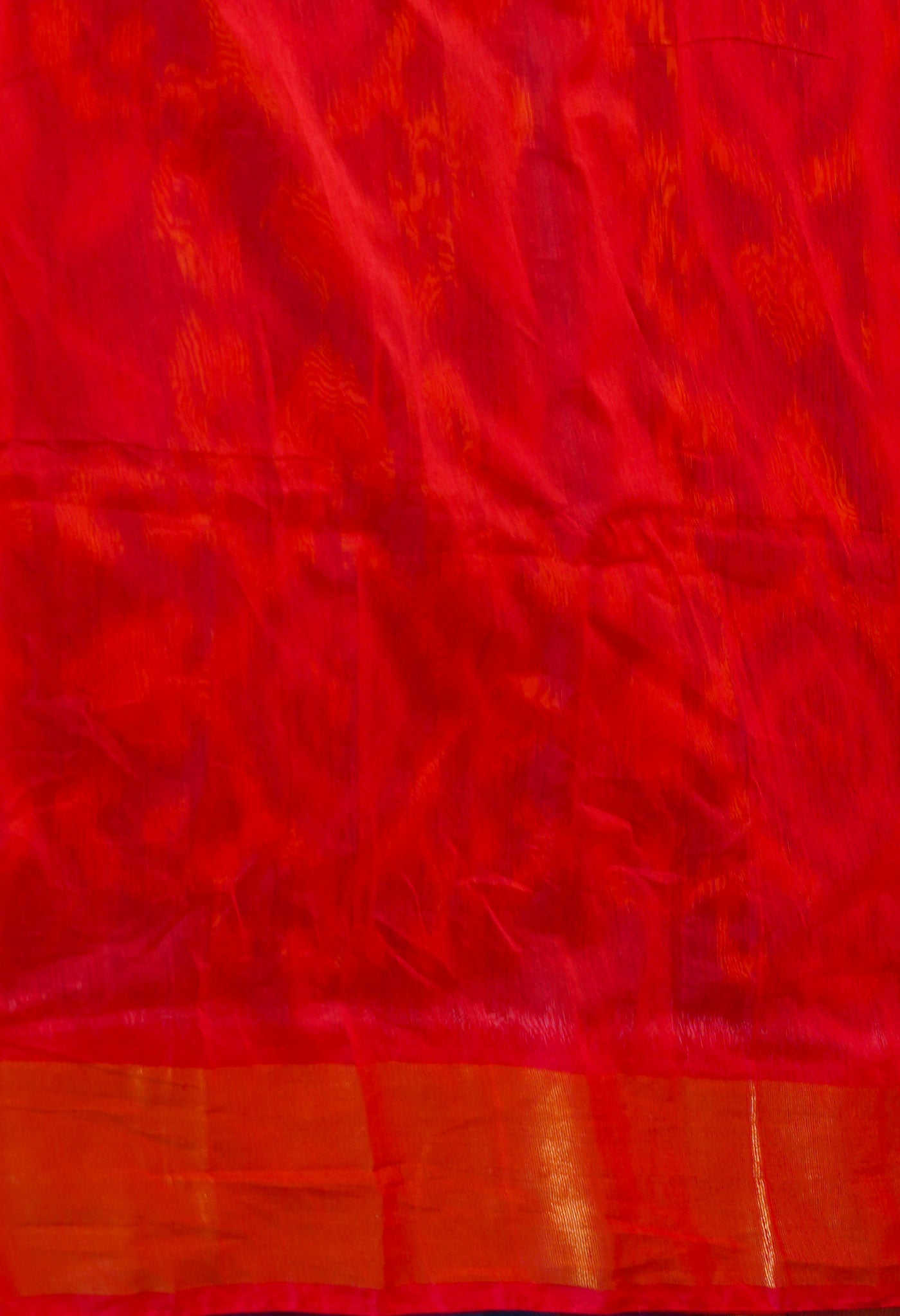 Brown Pure Handloom Ikat Pochampally Sico Saree