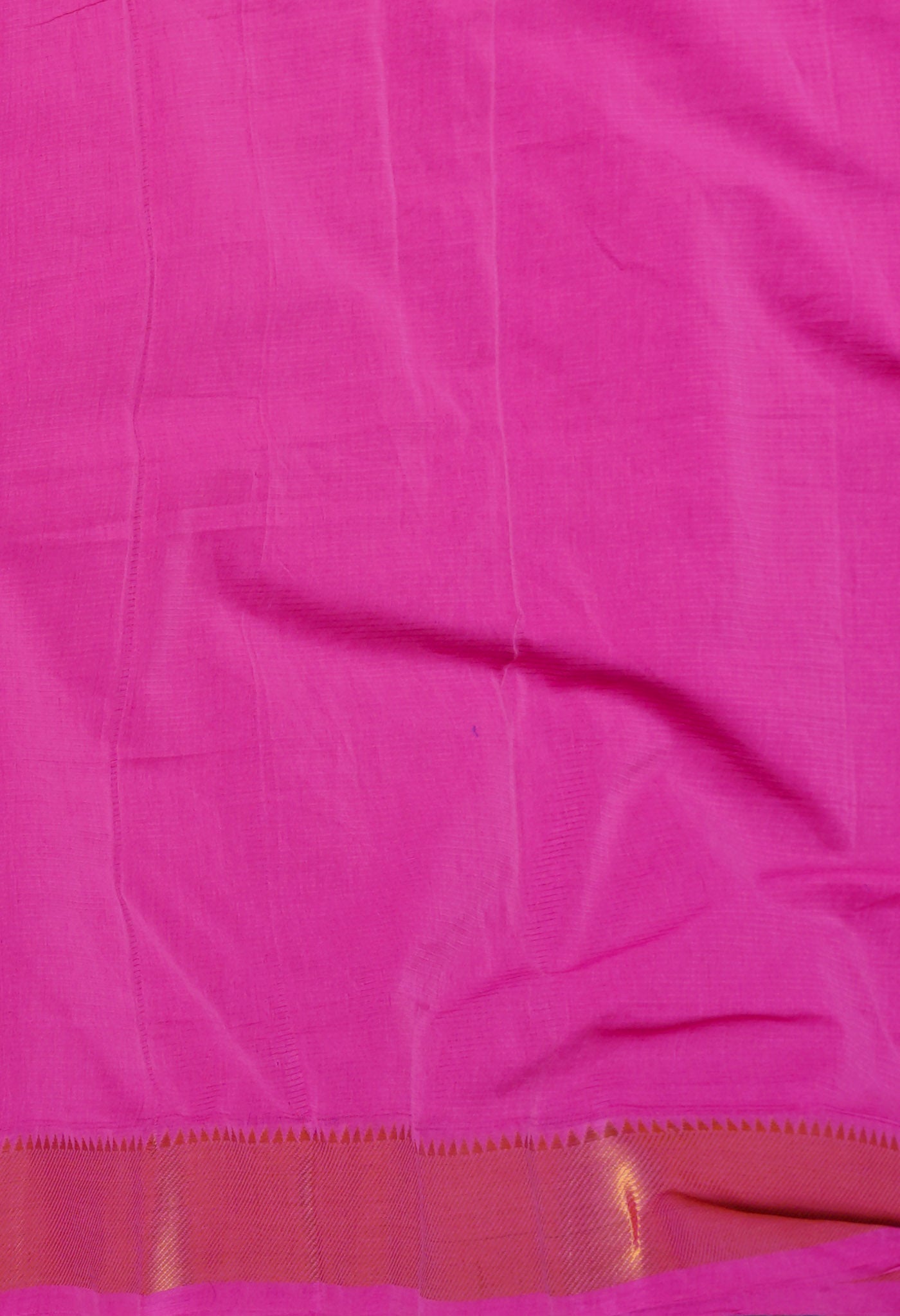 Pink Pure Handloom Mangalagiri Cotton Saree