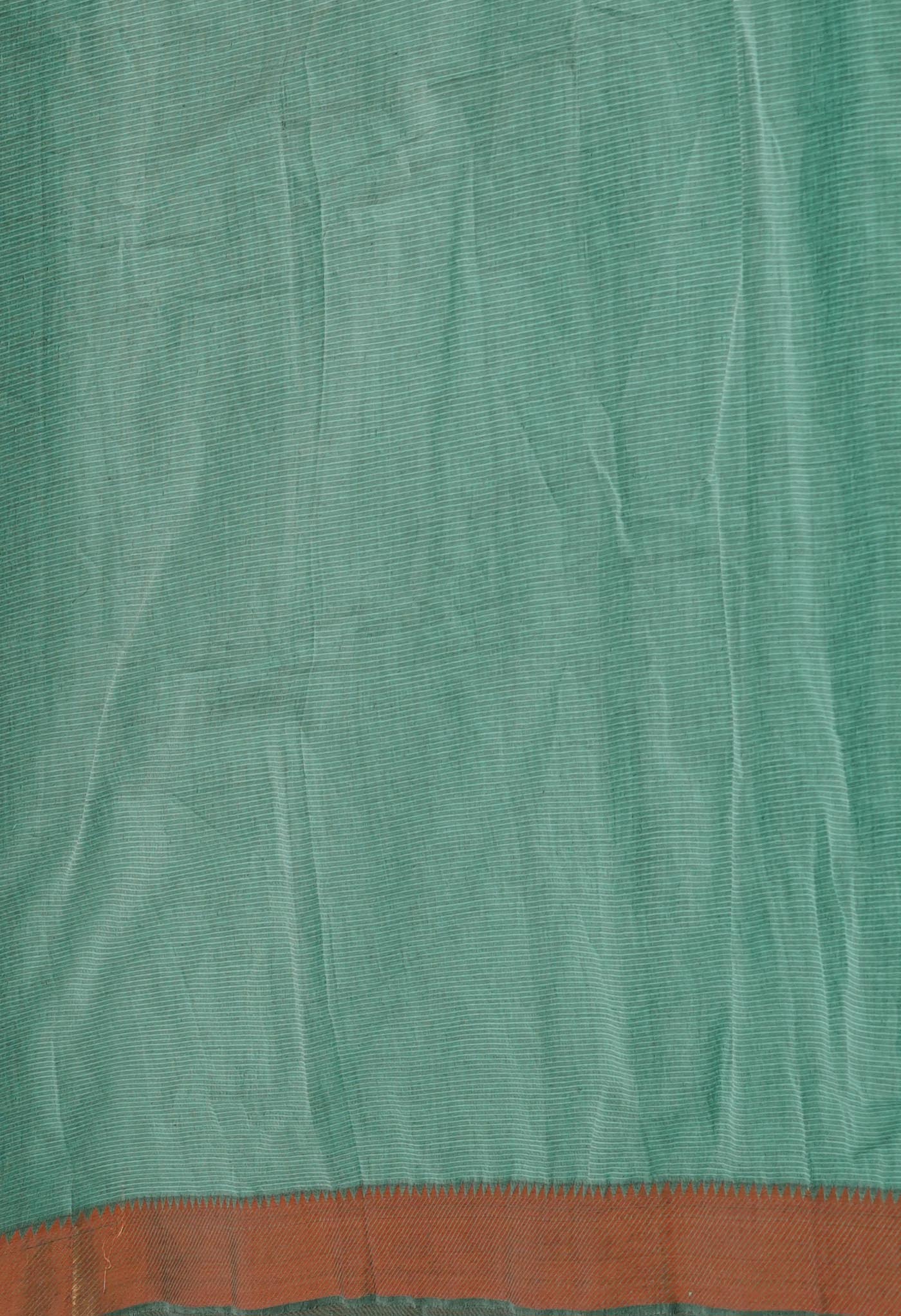 Green Pure Handloom Mangalagiri Cotton Saree