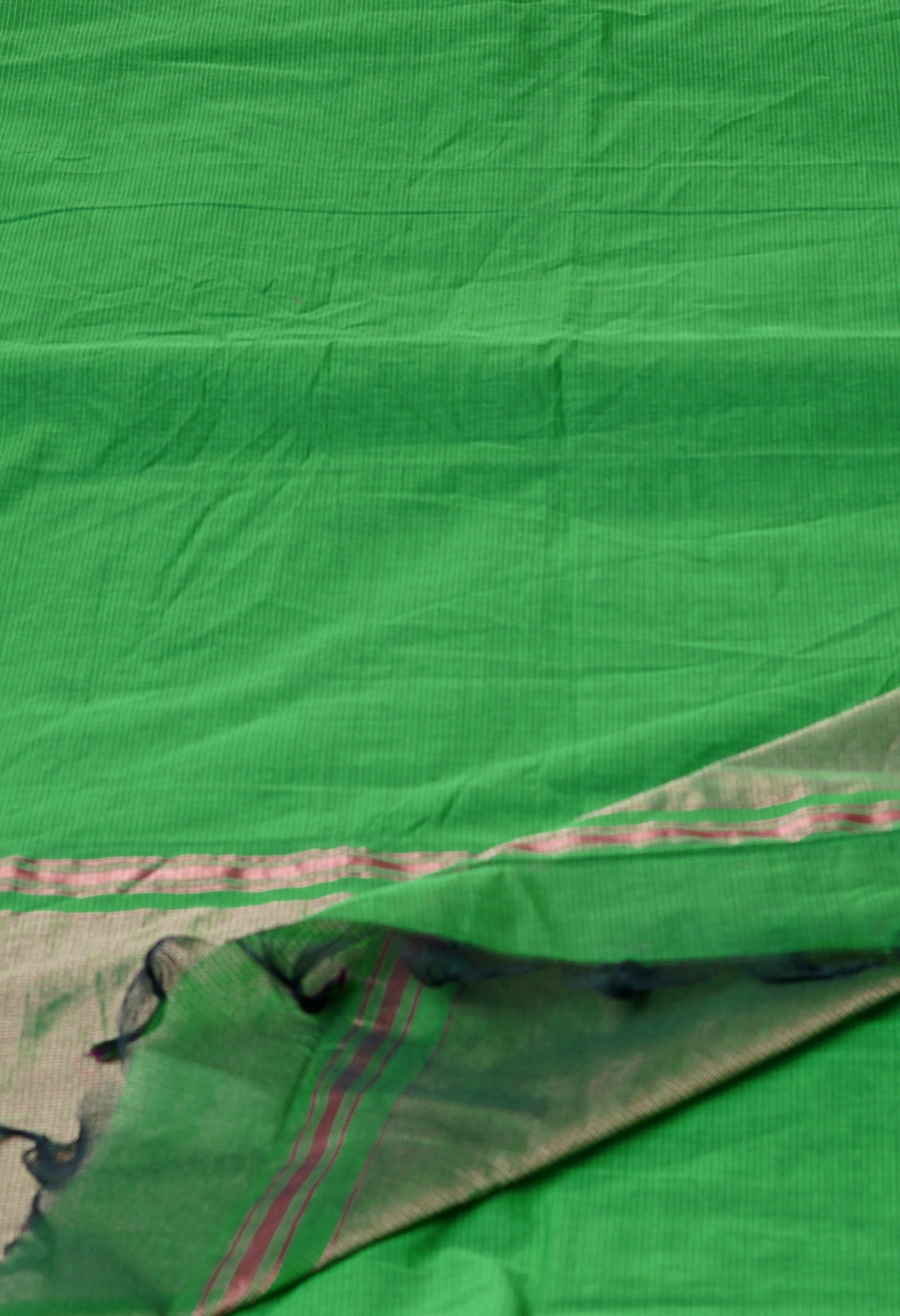 Green Pure Handloom Mangalagiri Cotton Saree