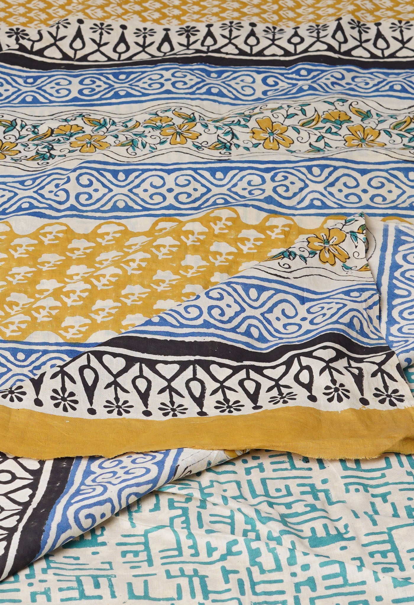 Brown Pure Bargu Printed Superfine Mulmul Cotton Saree