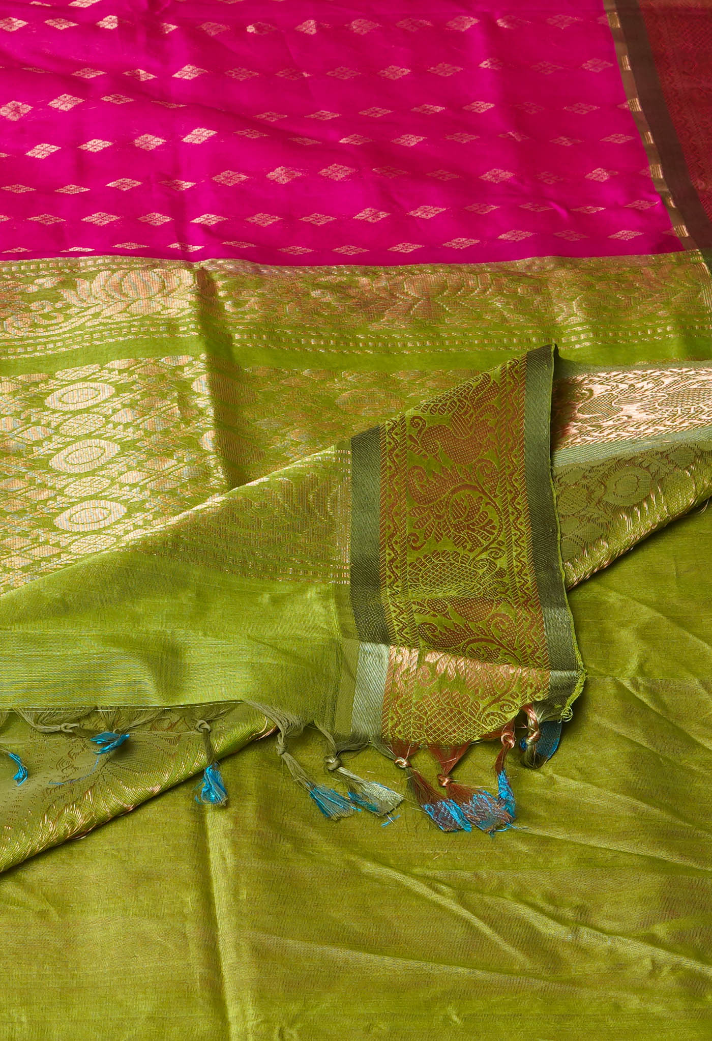 Pink Pure Handloom Assam Sico Saree