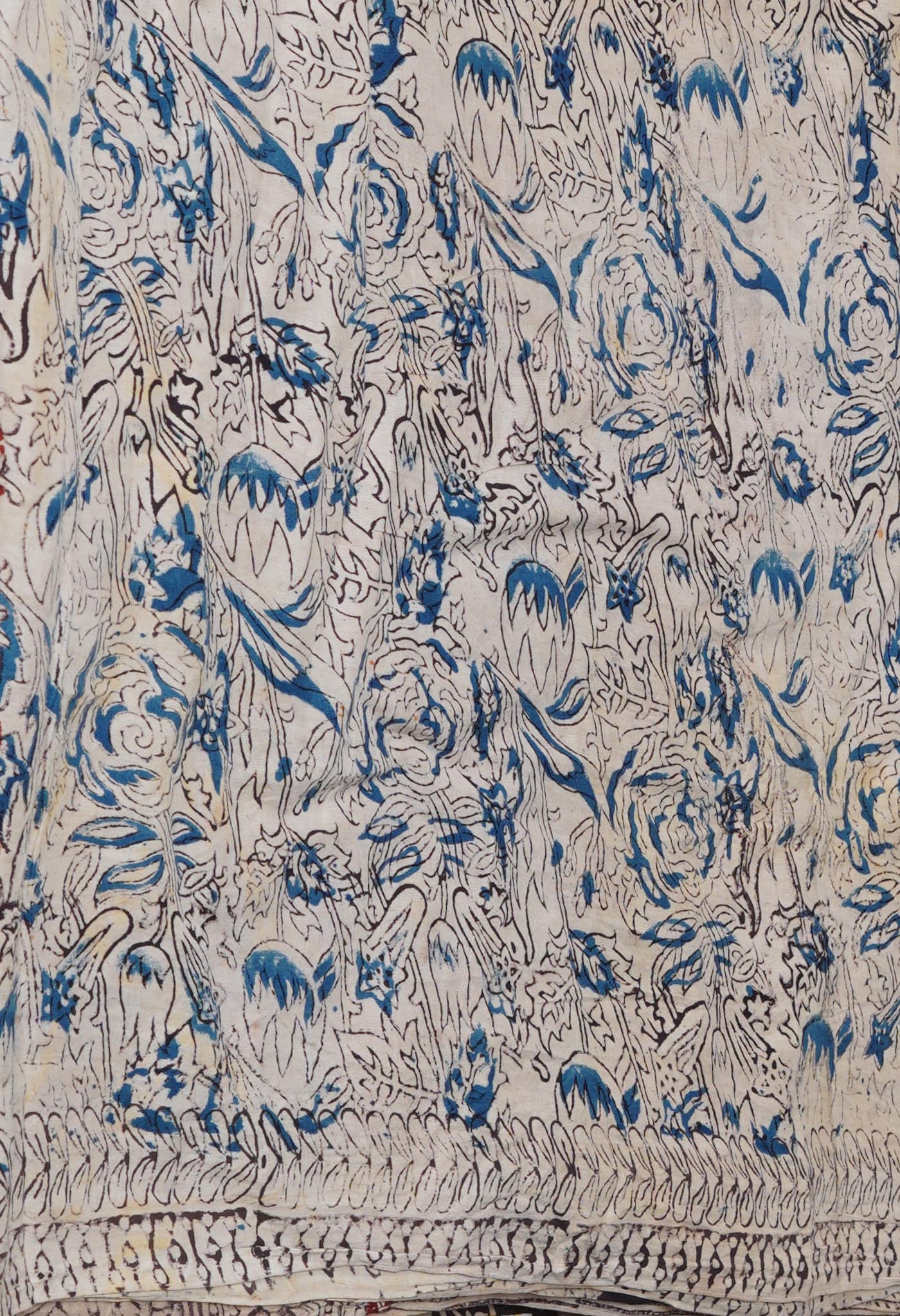 Multi Pure Kalamkari Printed Soft Cotton Saree