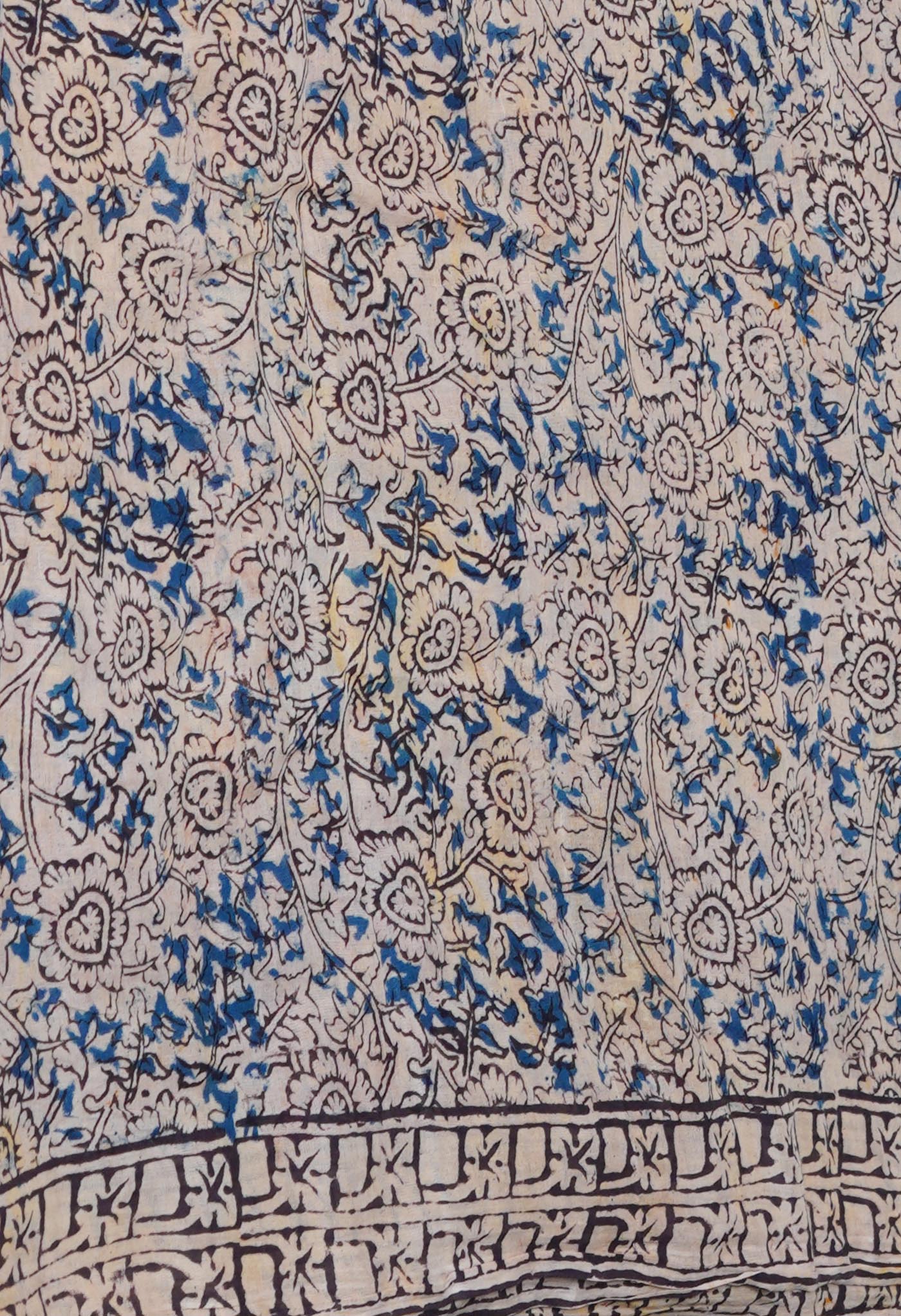 Multi Pure Kalamkari Printed Soft Cotton Saree