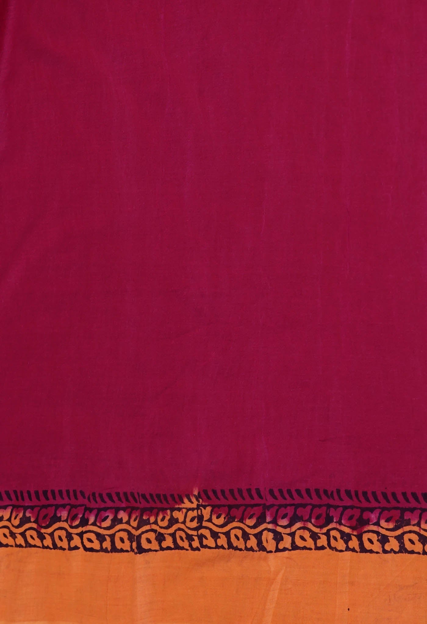 Cream Pure Hand Block Printed Soft Cotton Saree