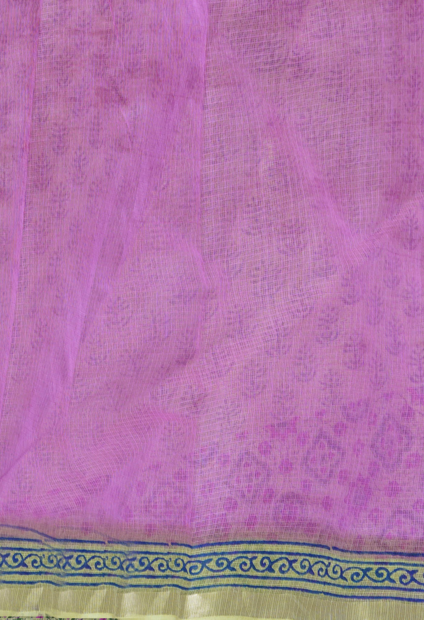 Green Pure Hand Block Printed Kota Saree
