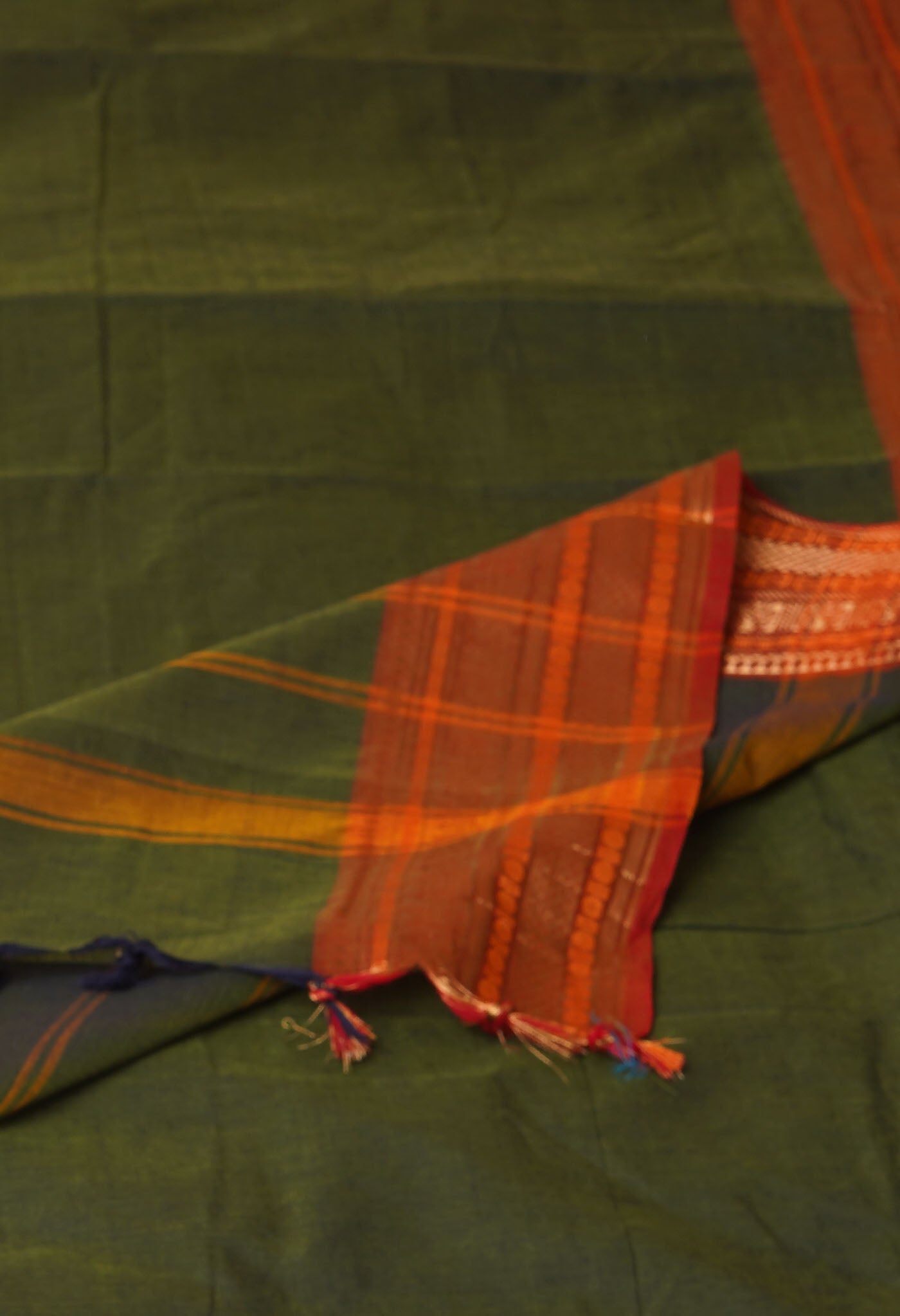 Green Pure Pavani Handcrafted Kanchi Cotton Saree