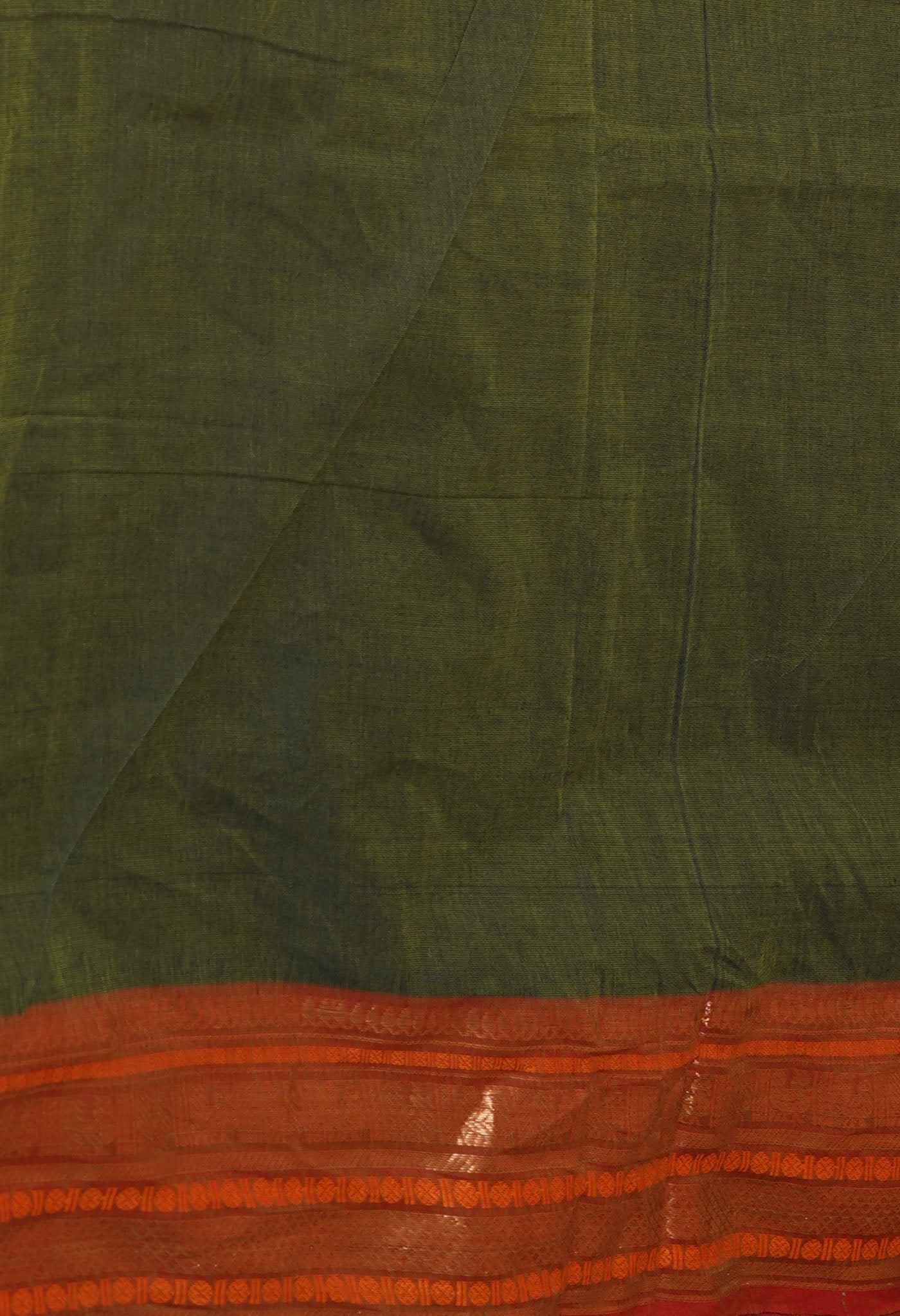 Green Pure Pavani Handcrafted Kanchi Cotton Saree