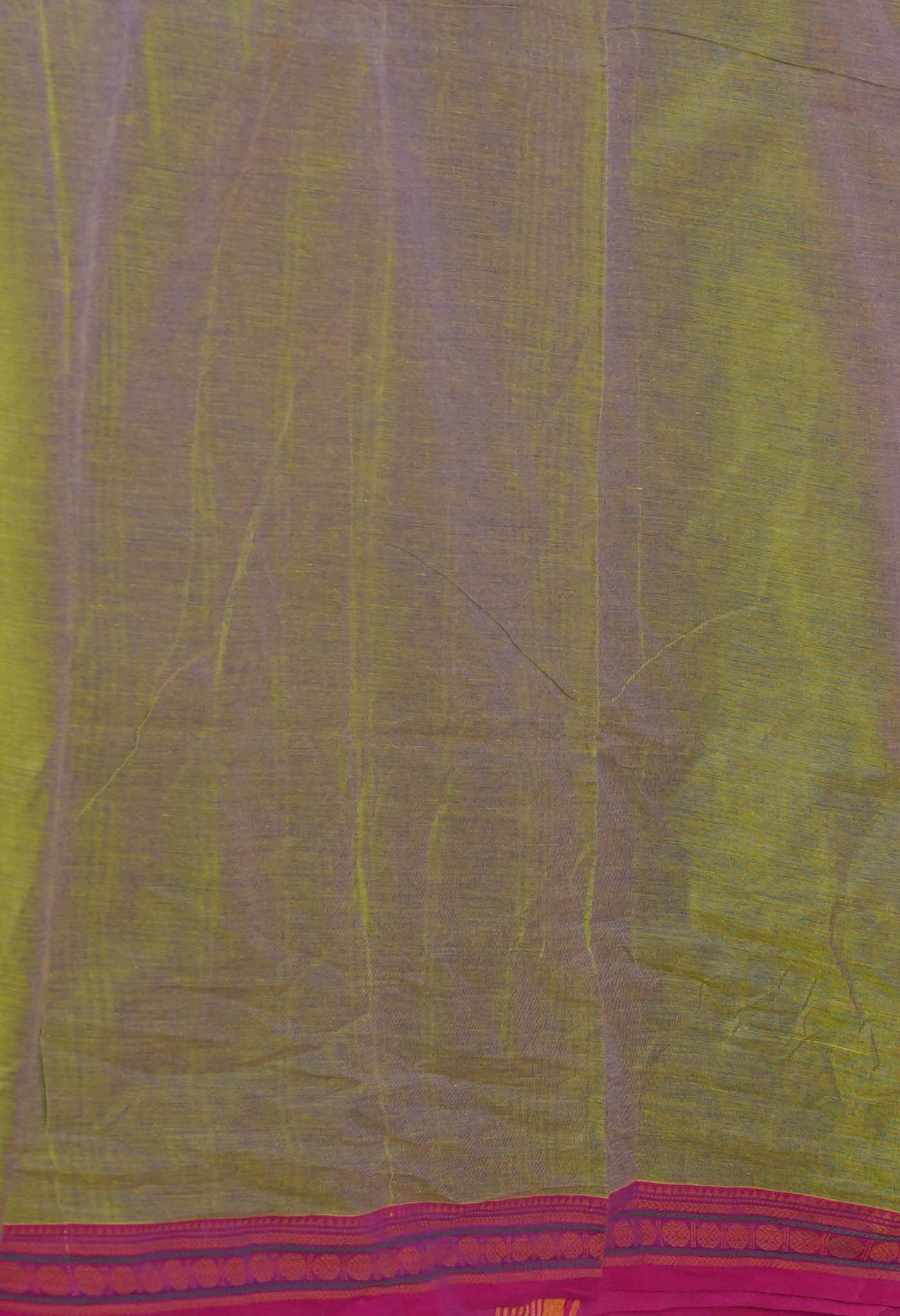 Green Pure Pavani Handcrafted Kanchi Cotton Saree