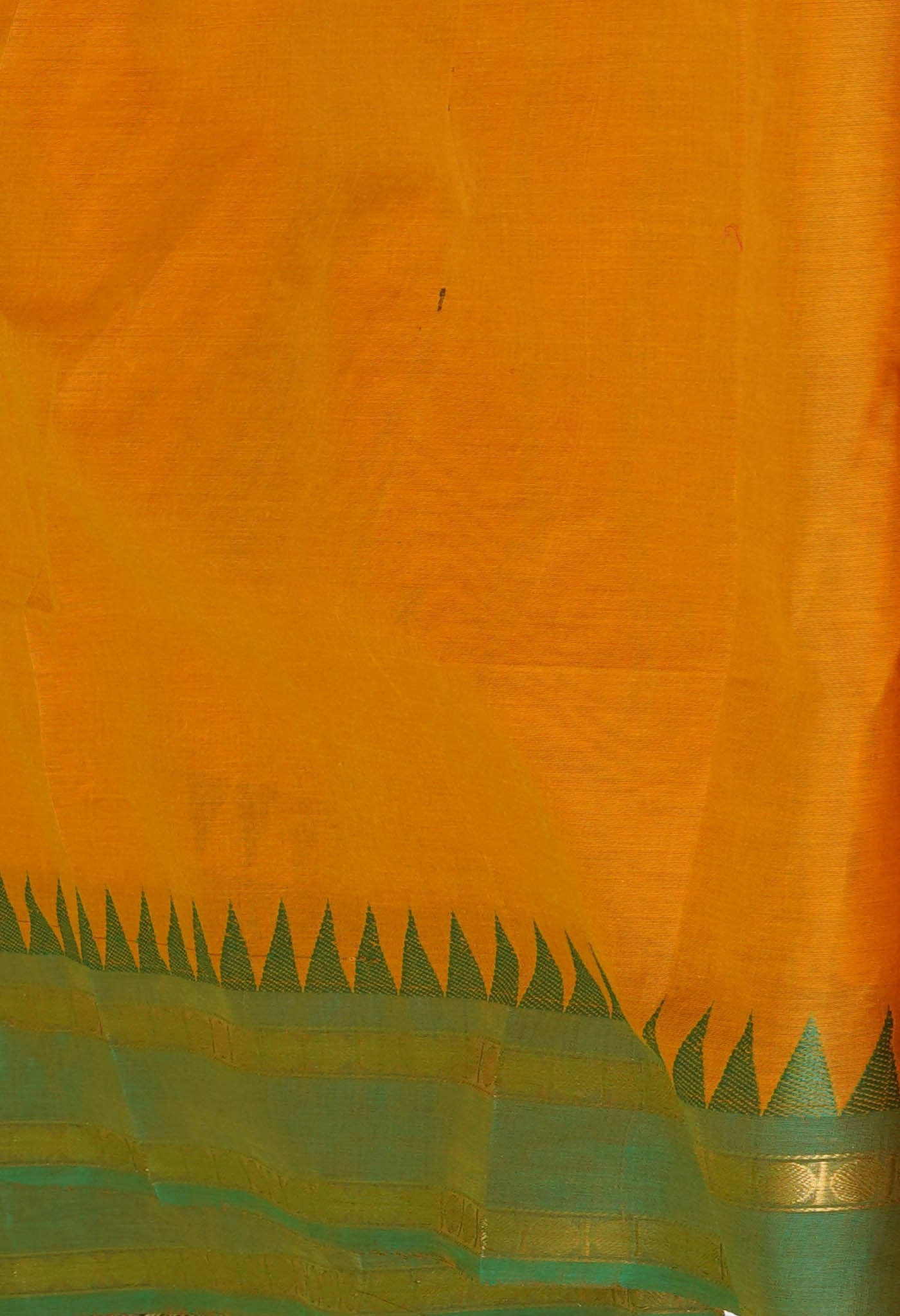 Mustard Yellow Pure Pavani Handcrafted Rasipuram Cotton Saree