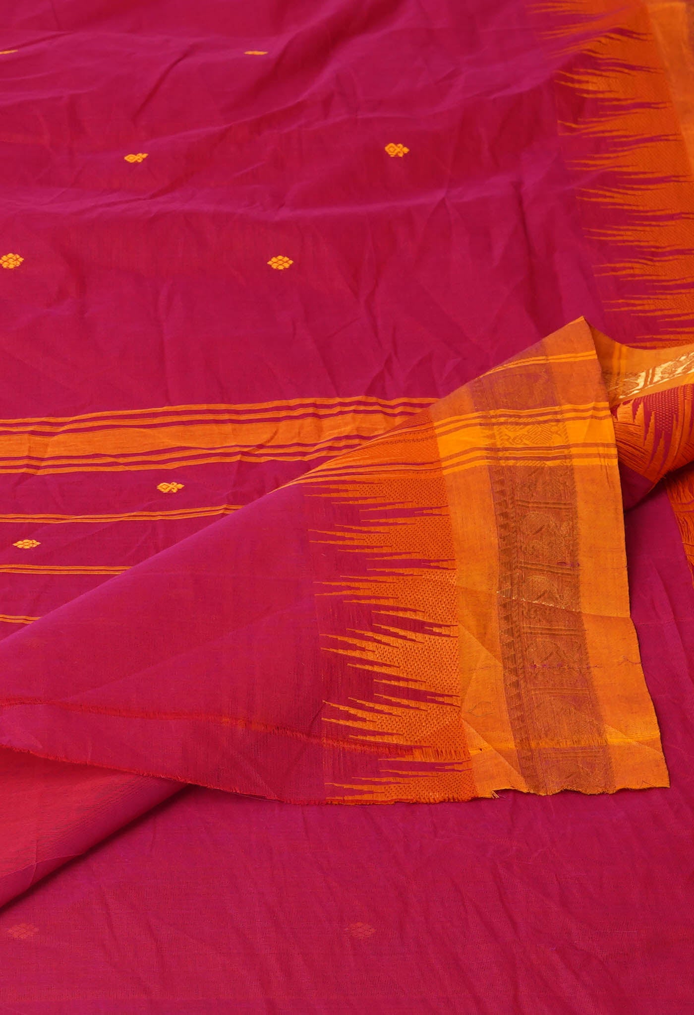 Pink Pure Pavani Handcrafted Rasipuram Cotton Saree