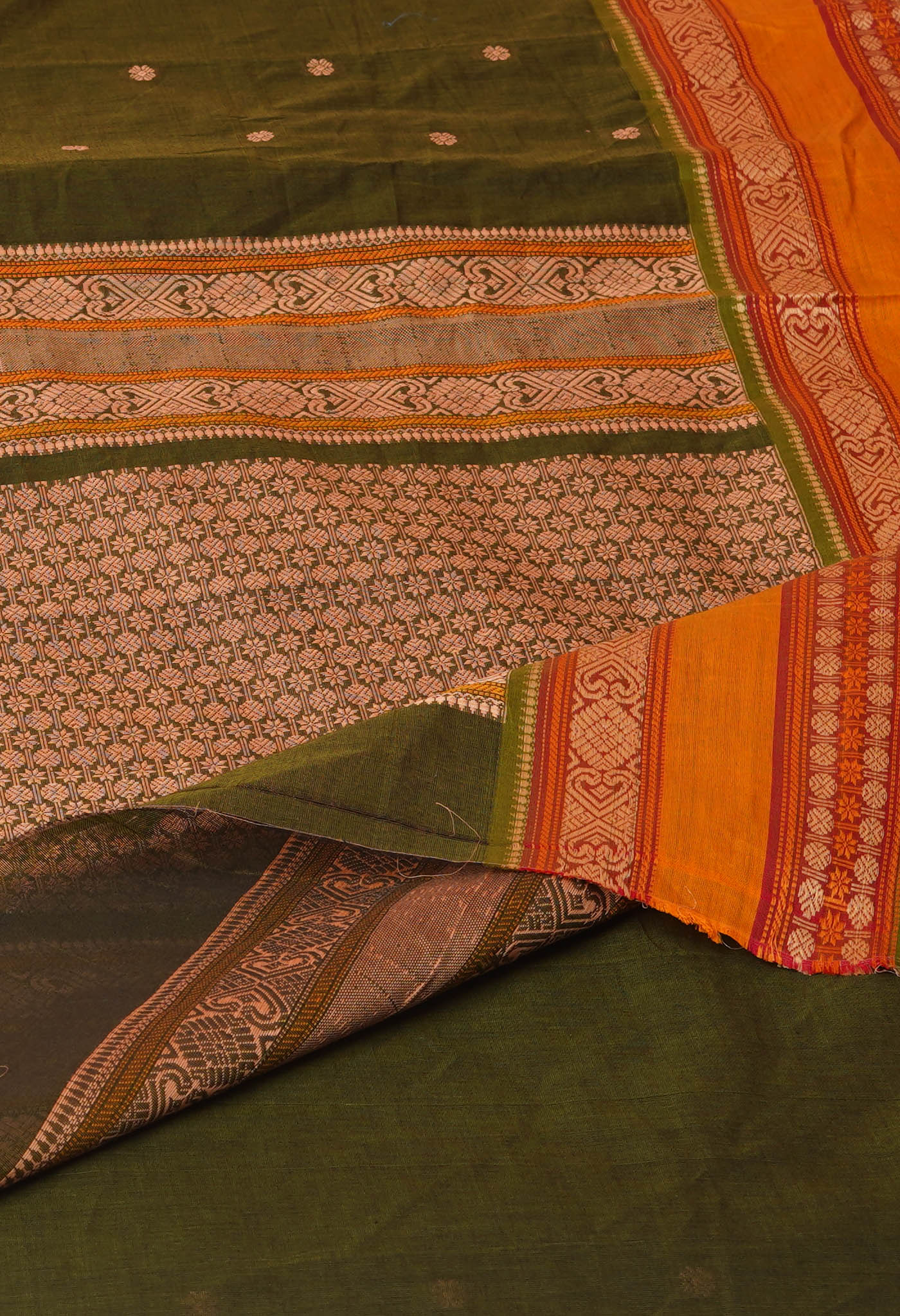 Green PureHandloom Pavani Chettinad Cotton Saree