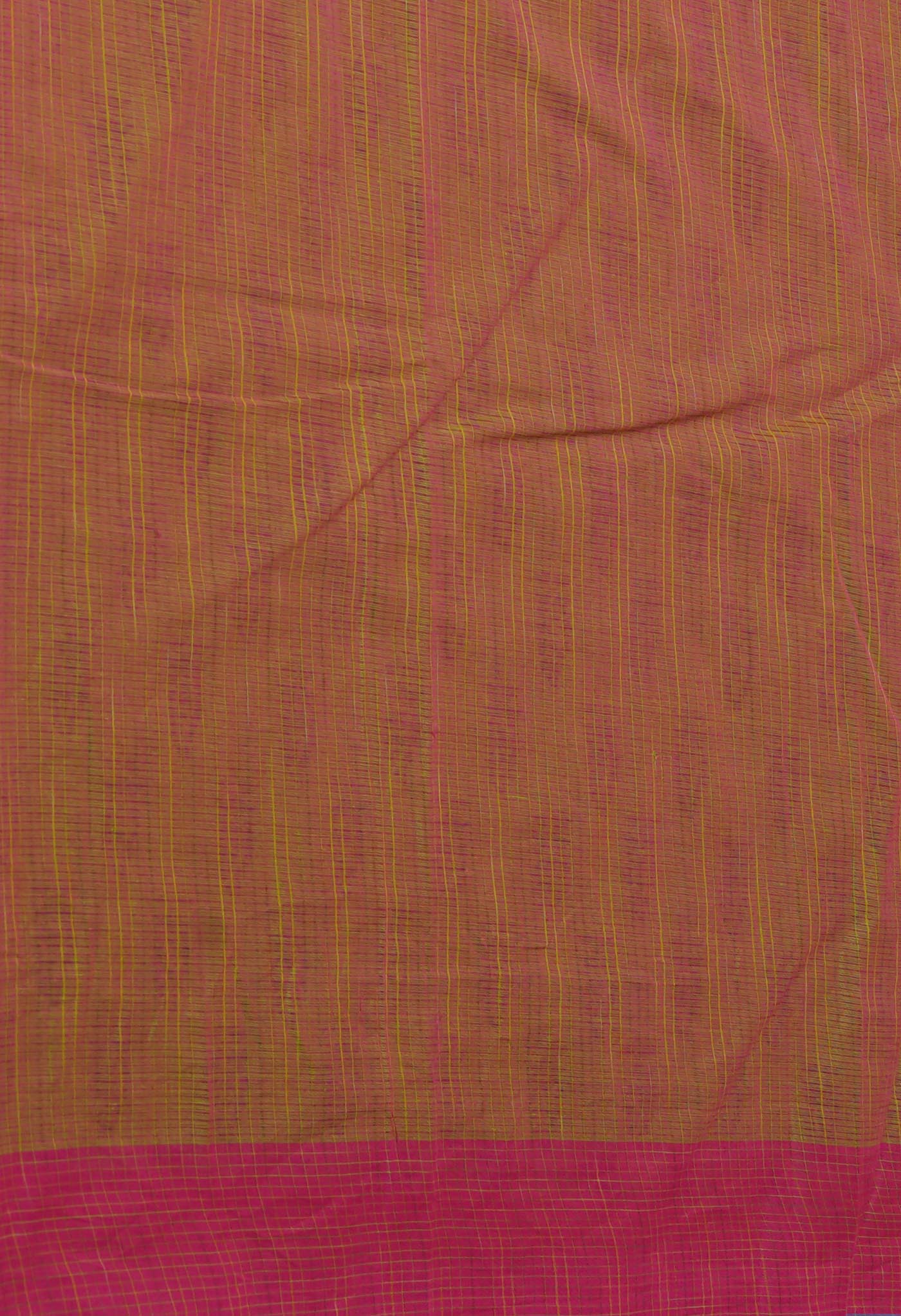 Green Pure Block Printed Mangalgiri Cotton Saree