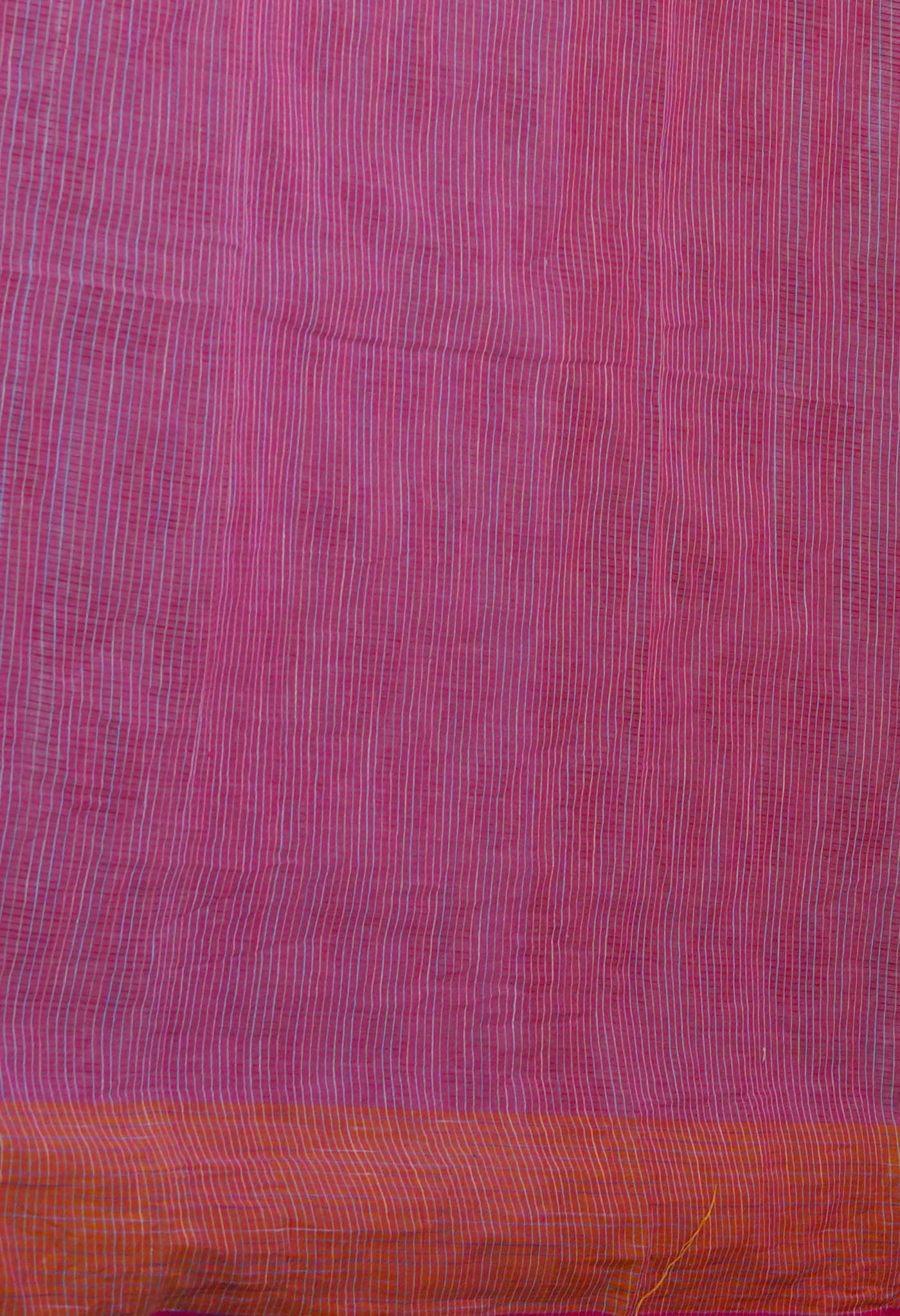 Grey Pure Block Printed Mangalgiri Cotton Saree