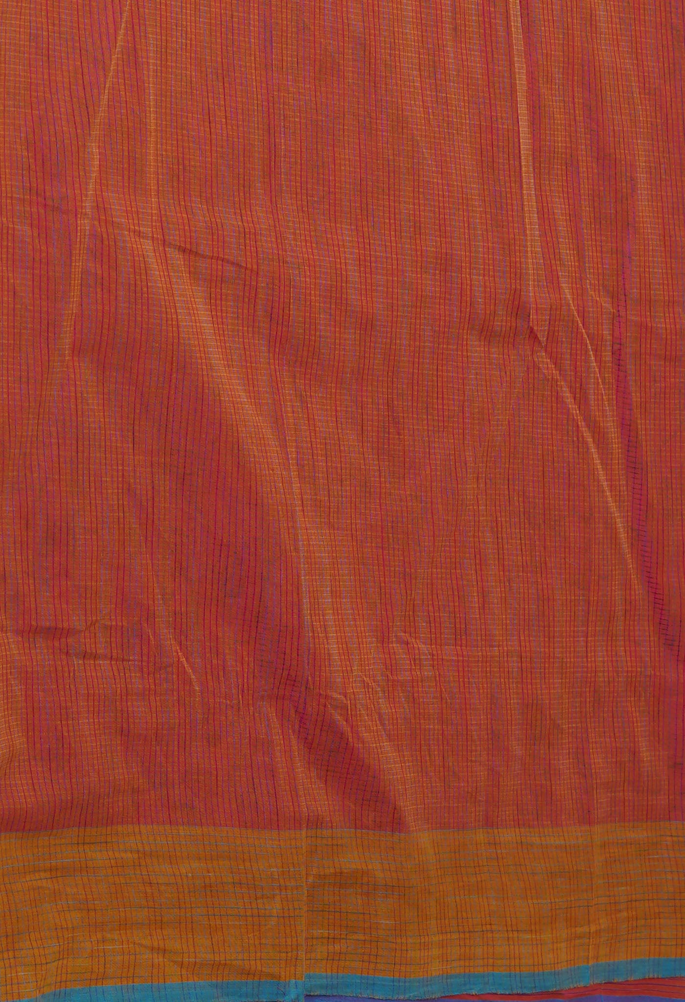 Pink Pure Block Printed Mangalgiri Cotton Saree