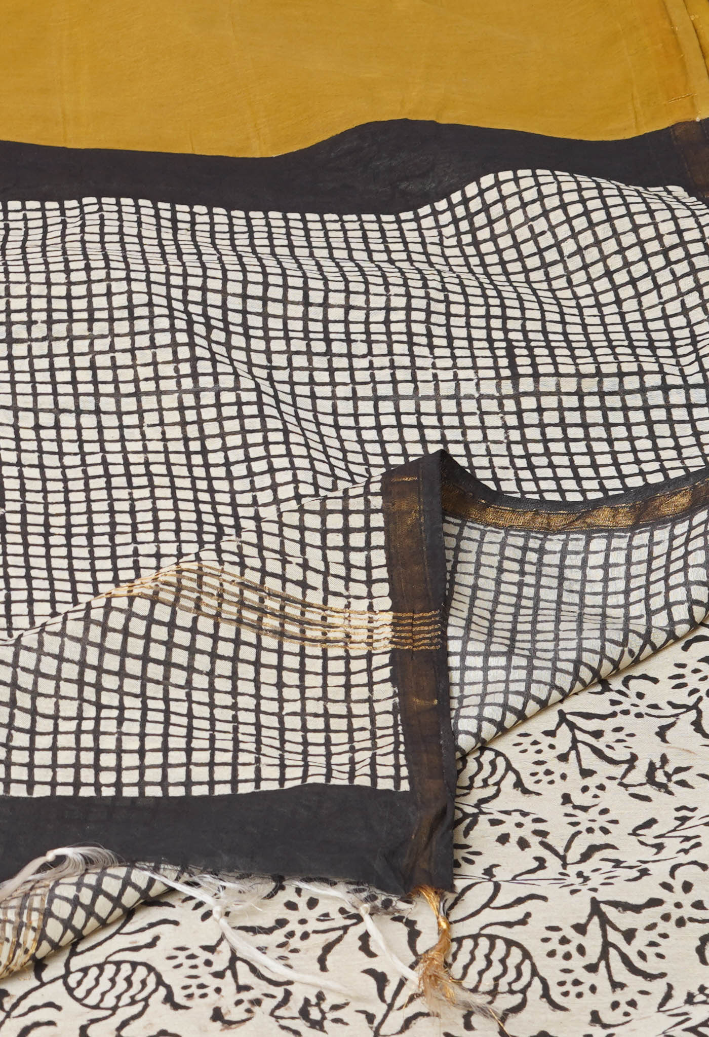 Green Bagh Printed Pashmina Sico Saree