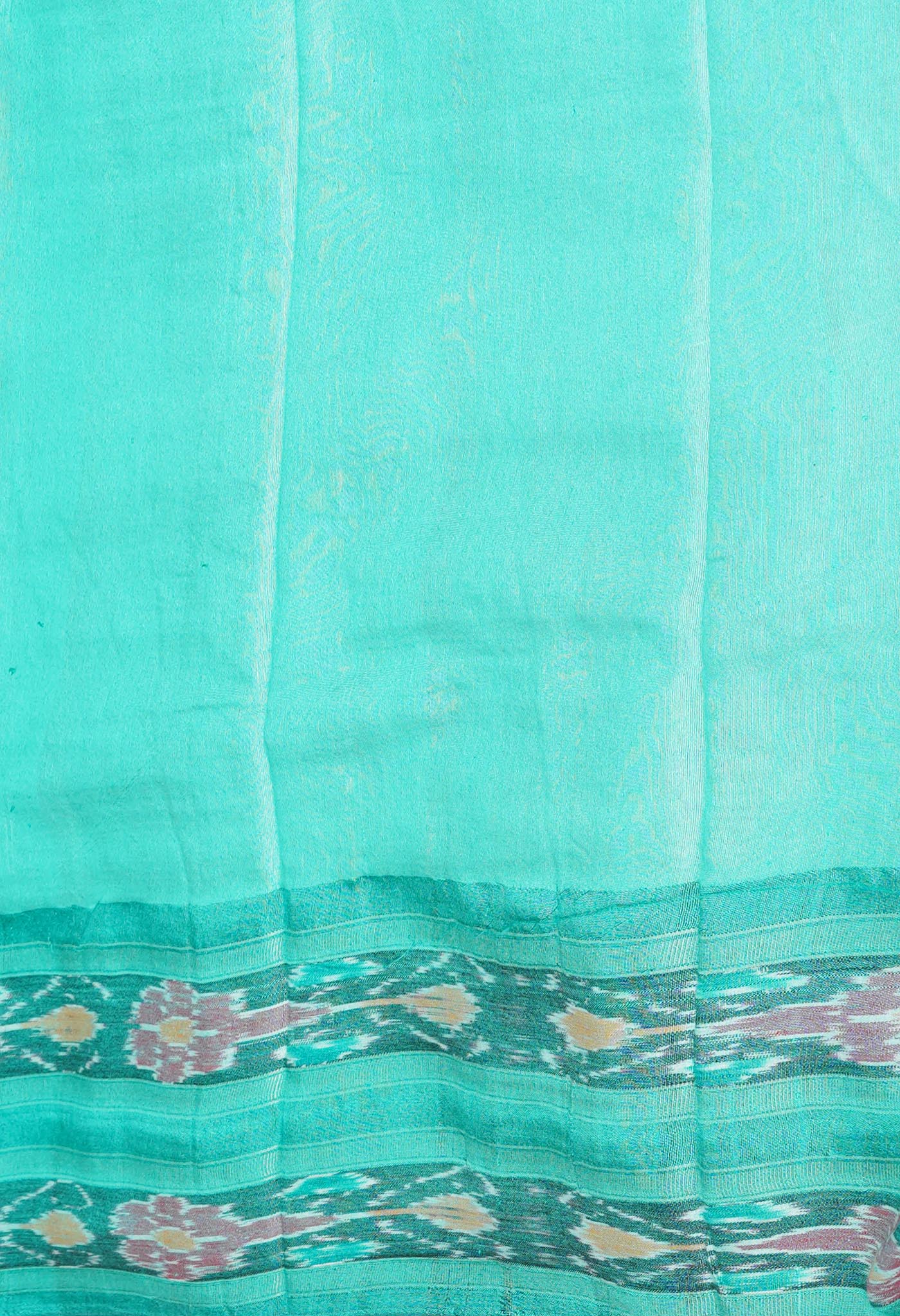 Red Pure Handloom Printed Vidarbha Tussar Silk Saree-UNM77415