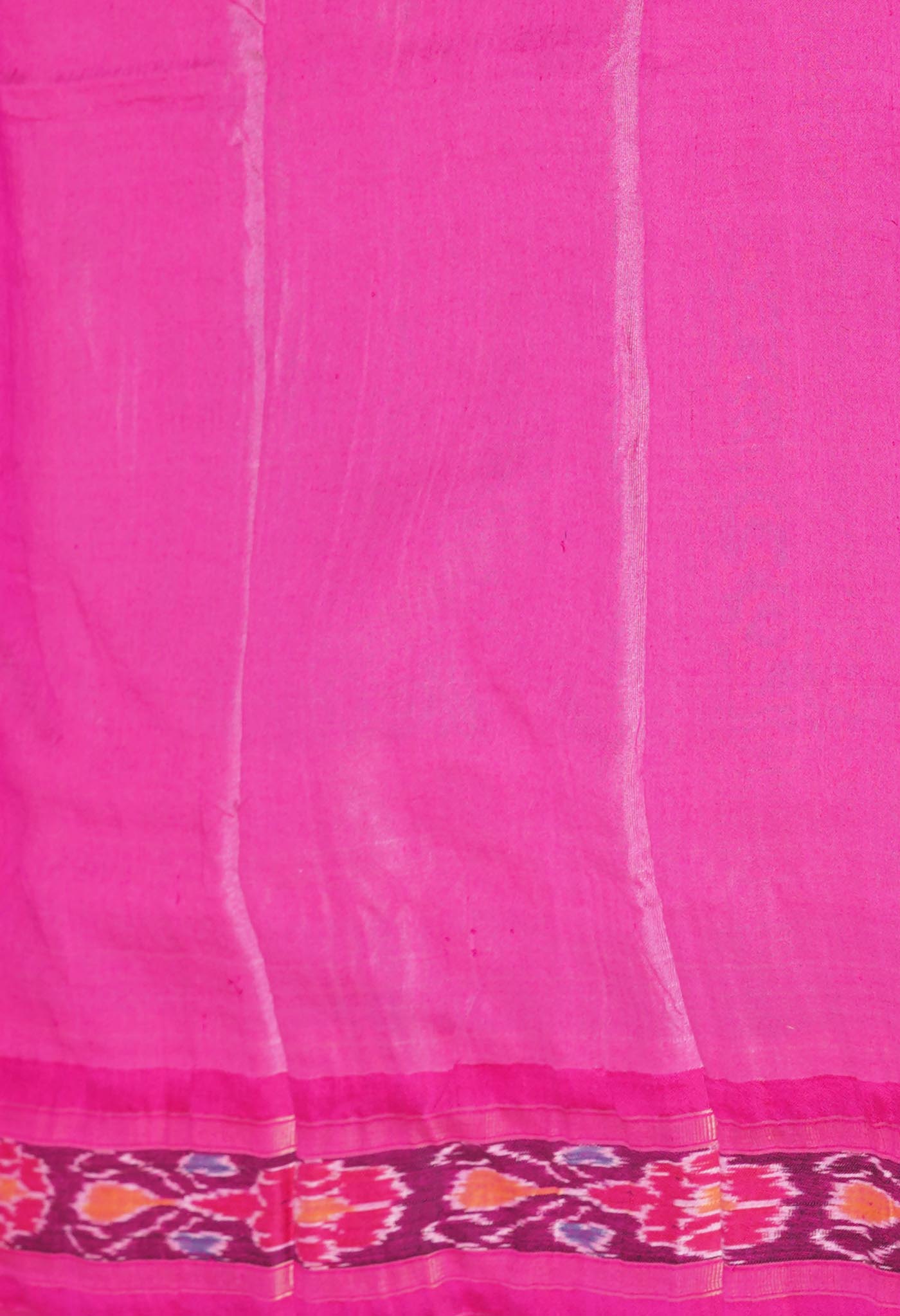 Blue Pure Handloom Printed Vidarbha Tussar Silk Saree-UNM77417
