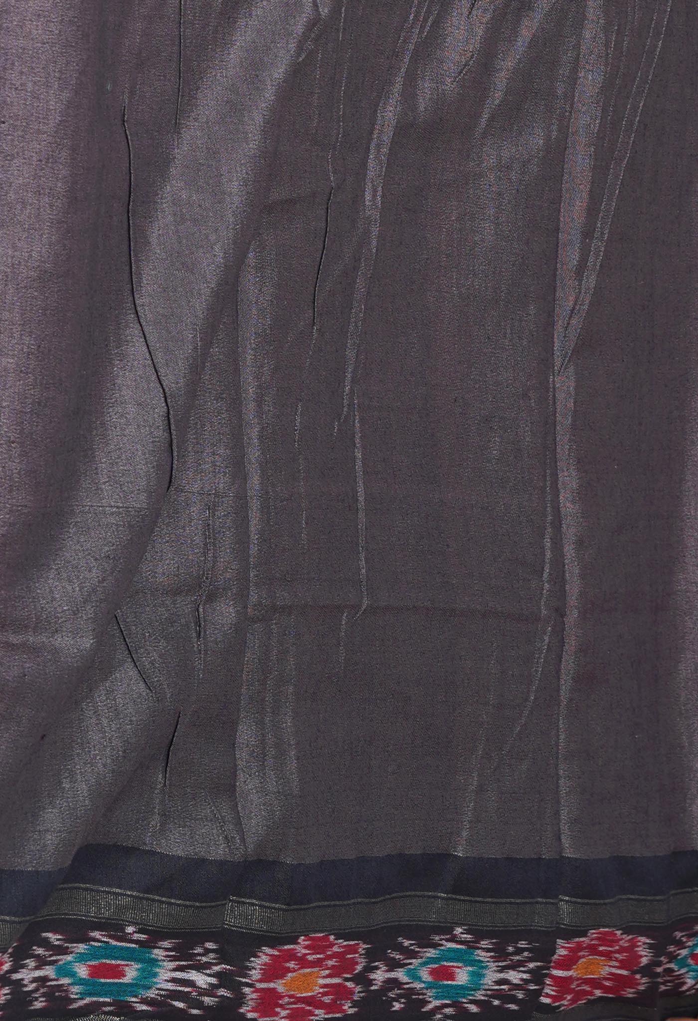 Red Pure Handloom Printed Vidarbha Tussar Silk Saree-UNM77419