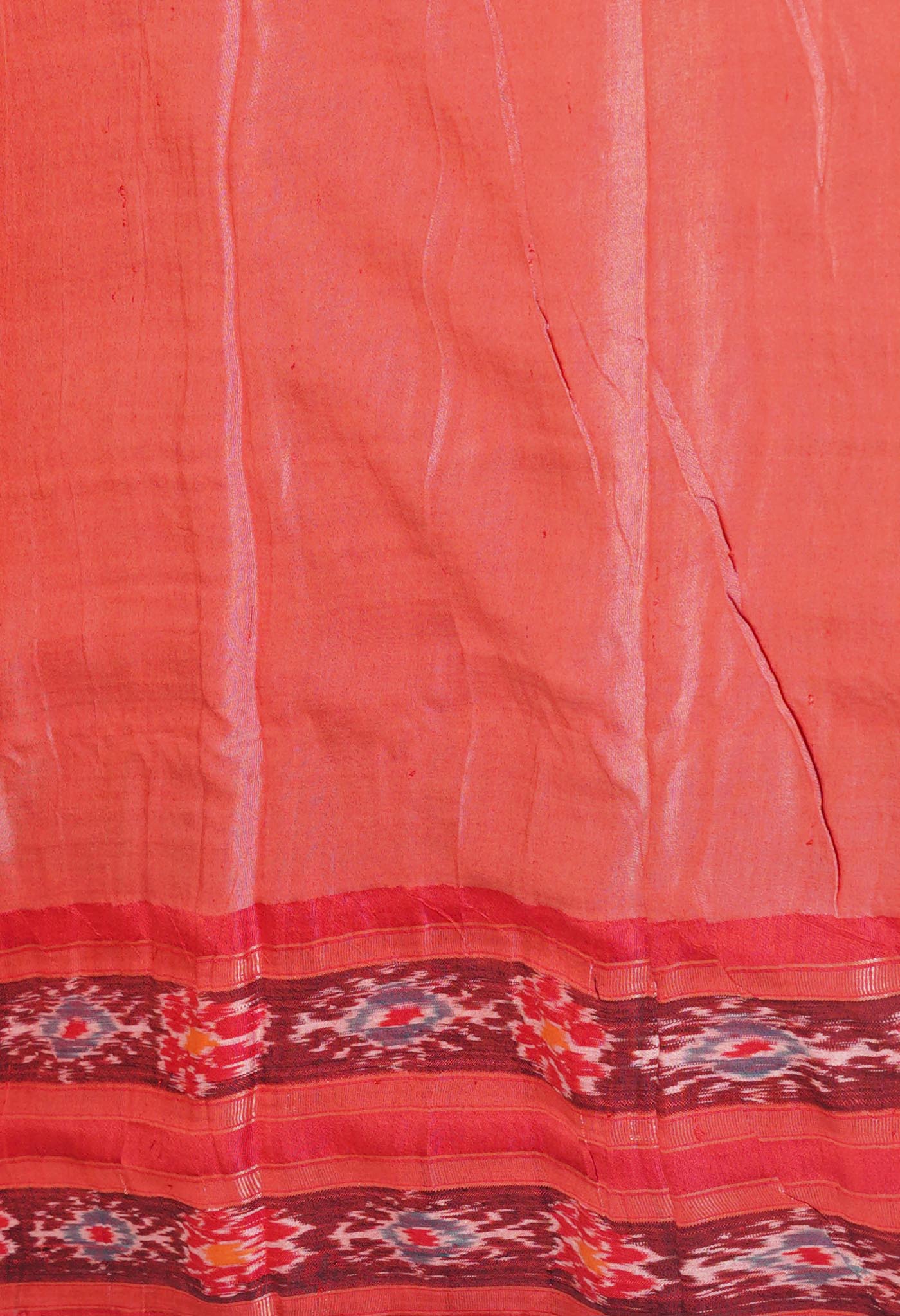 Yellow Pure Handloom Printed Vidarbha Tussar Silk Saree-UNM77446