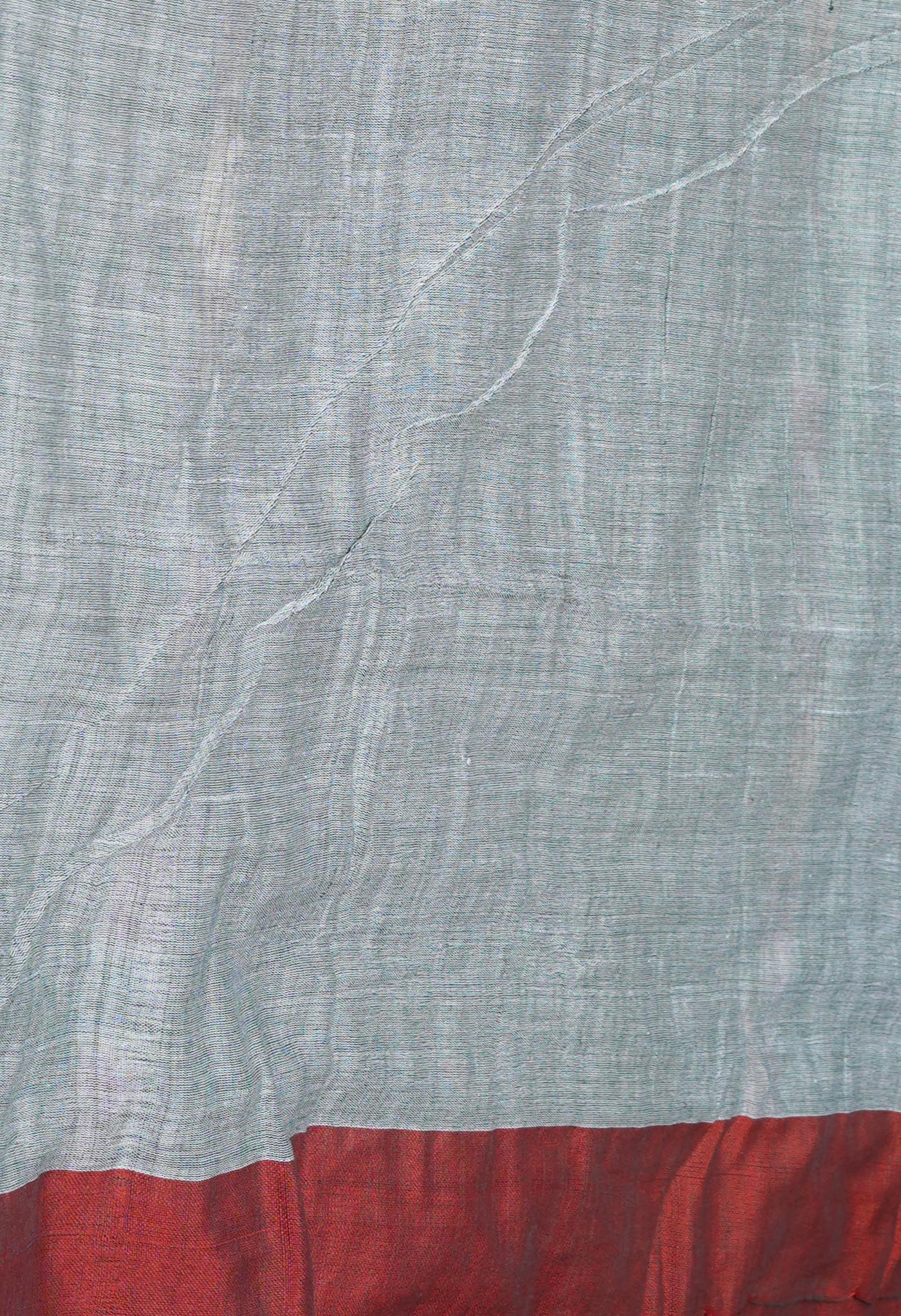 Grey Pure  Pochampally  Linen Saree