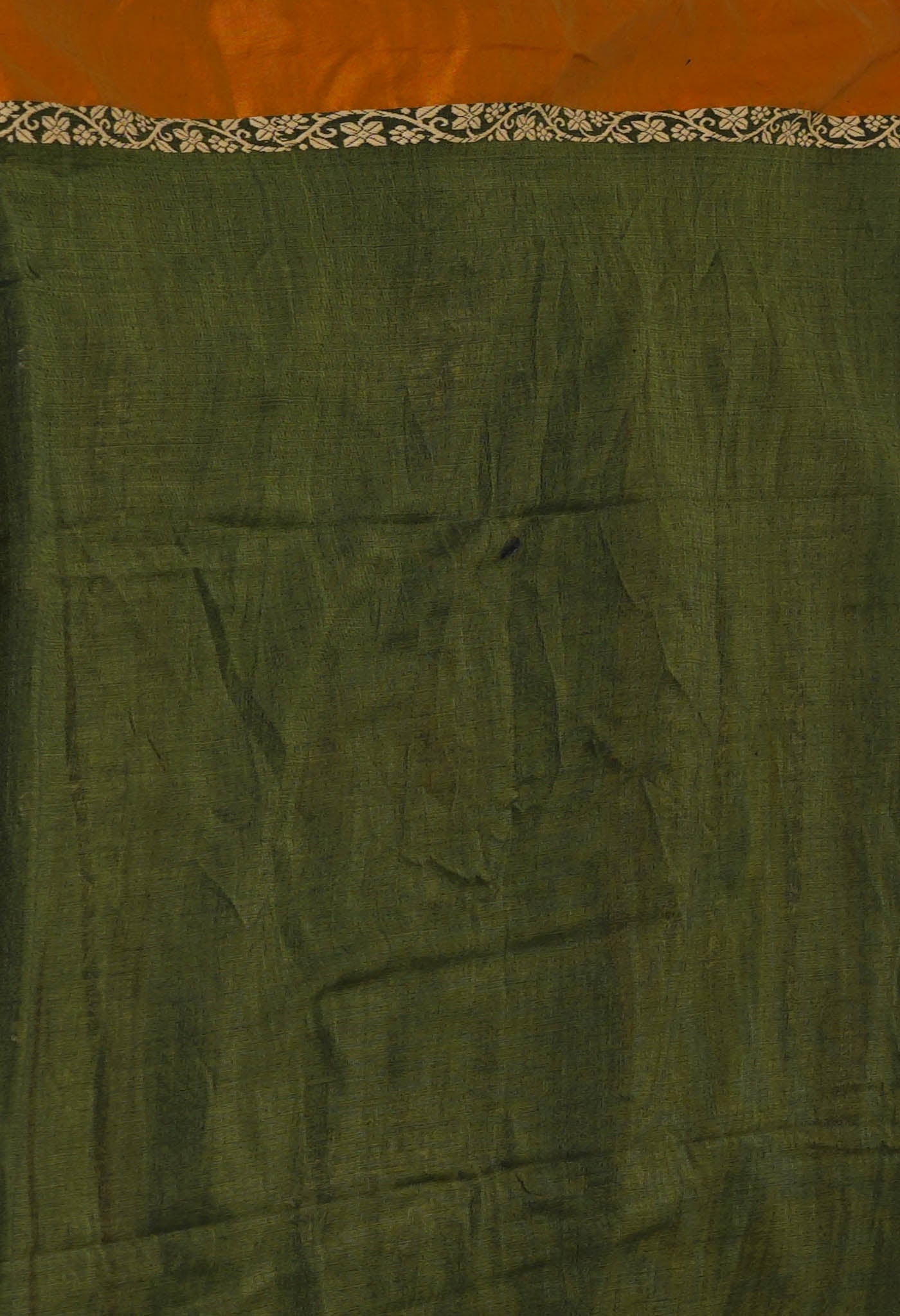Green Pure  Mercerized Bengal Linen Saree
