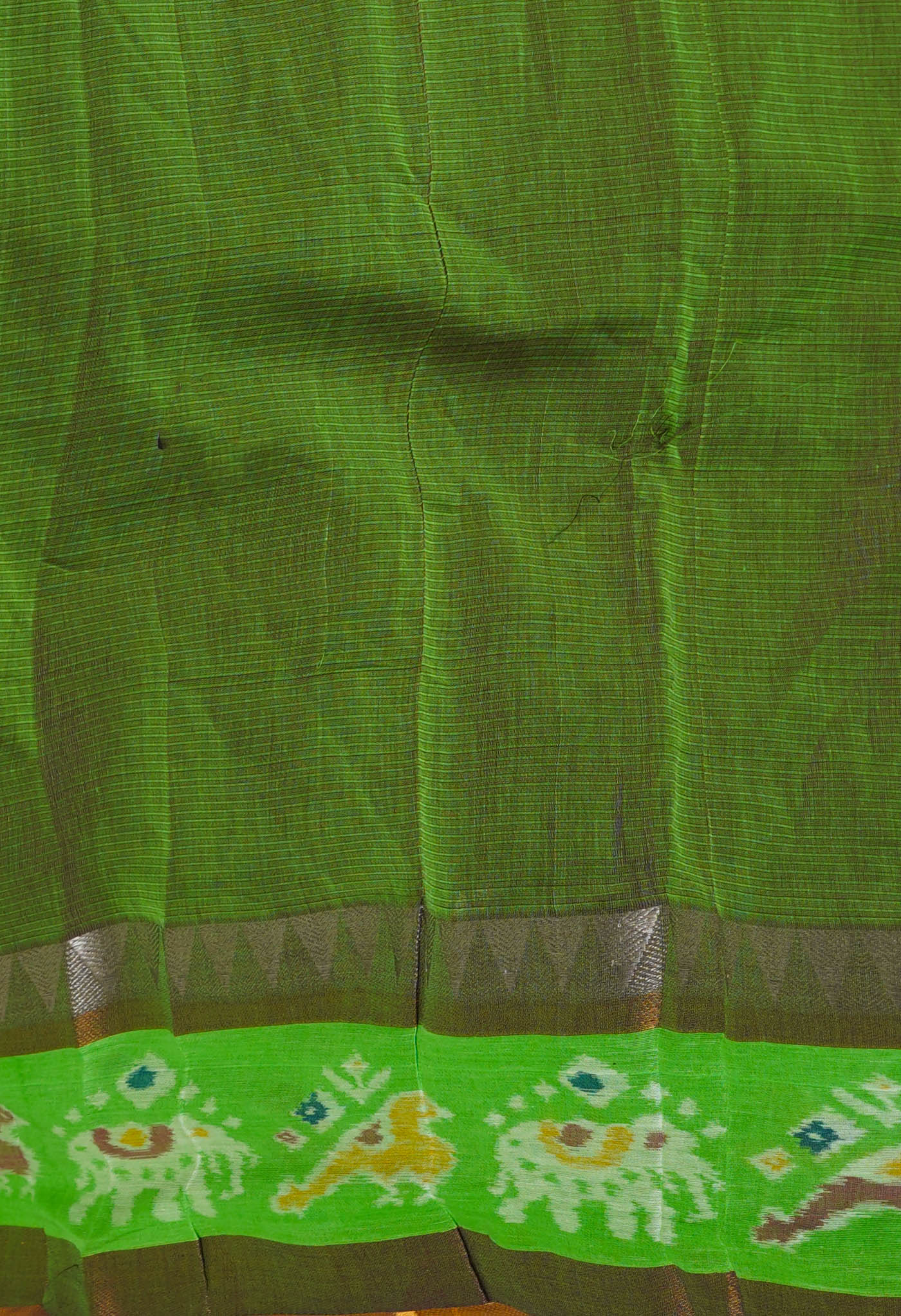 Brown Pure Handloom Assam Sico Saree