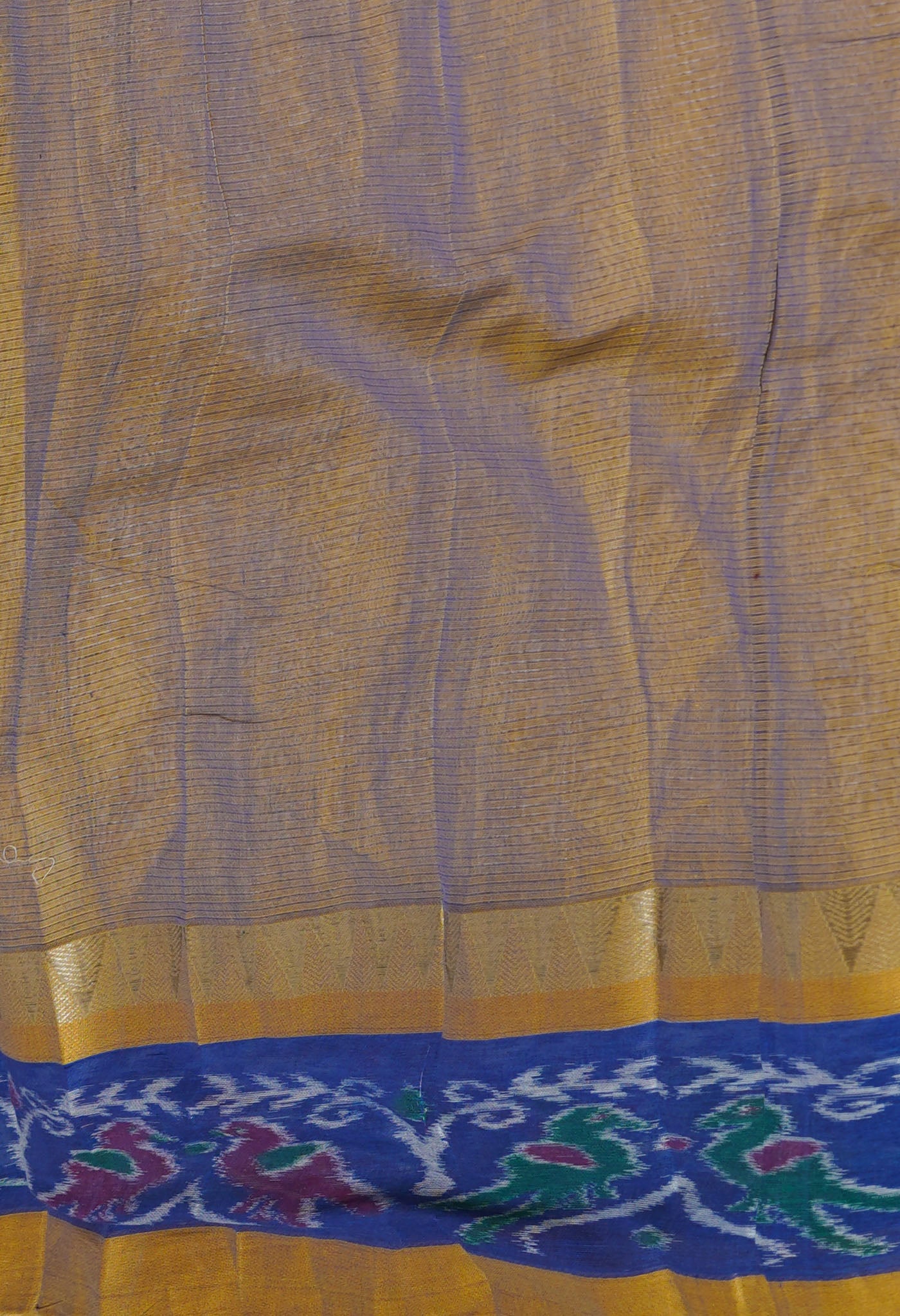 Cream Pure Handloom Assam Sico Saree