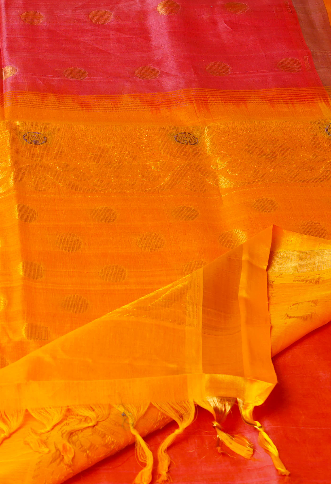 Pink Pure Handloom Assam Silk Saree