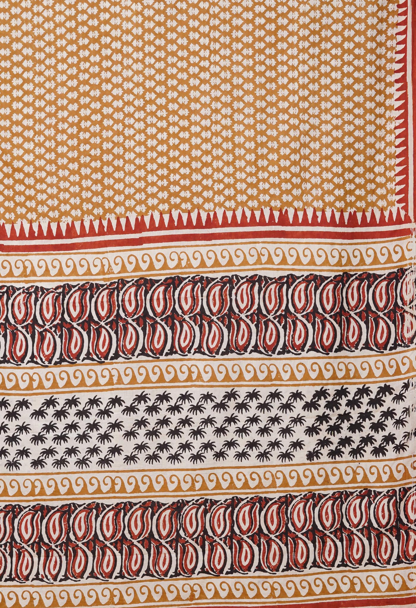 Brown Pure Bagru Printed Soft Cotton Saree-UNM78117