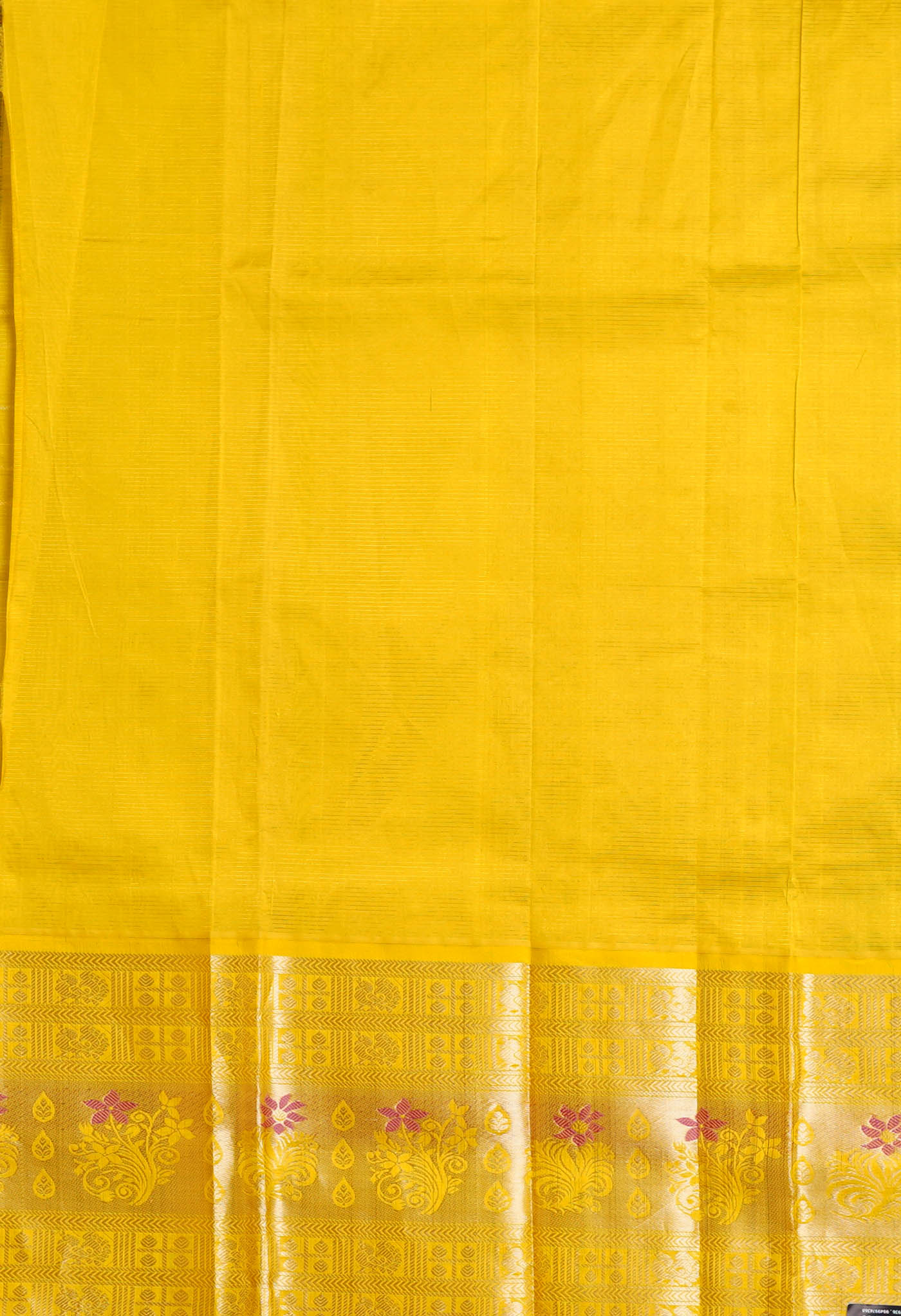 Dark Green-Yellow Pure Handloom Assam Silk Saree