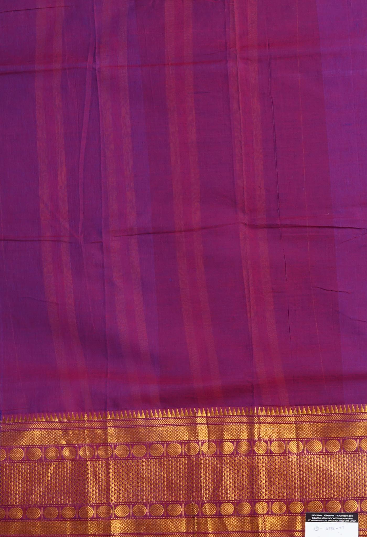 Purple Pure Handloom Narayani Cotton Saree-UNM78281