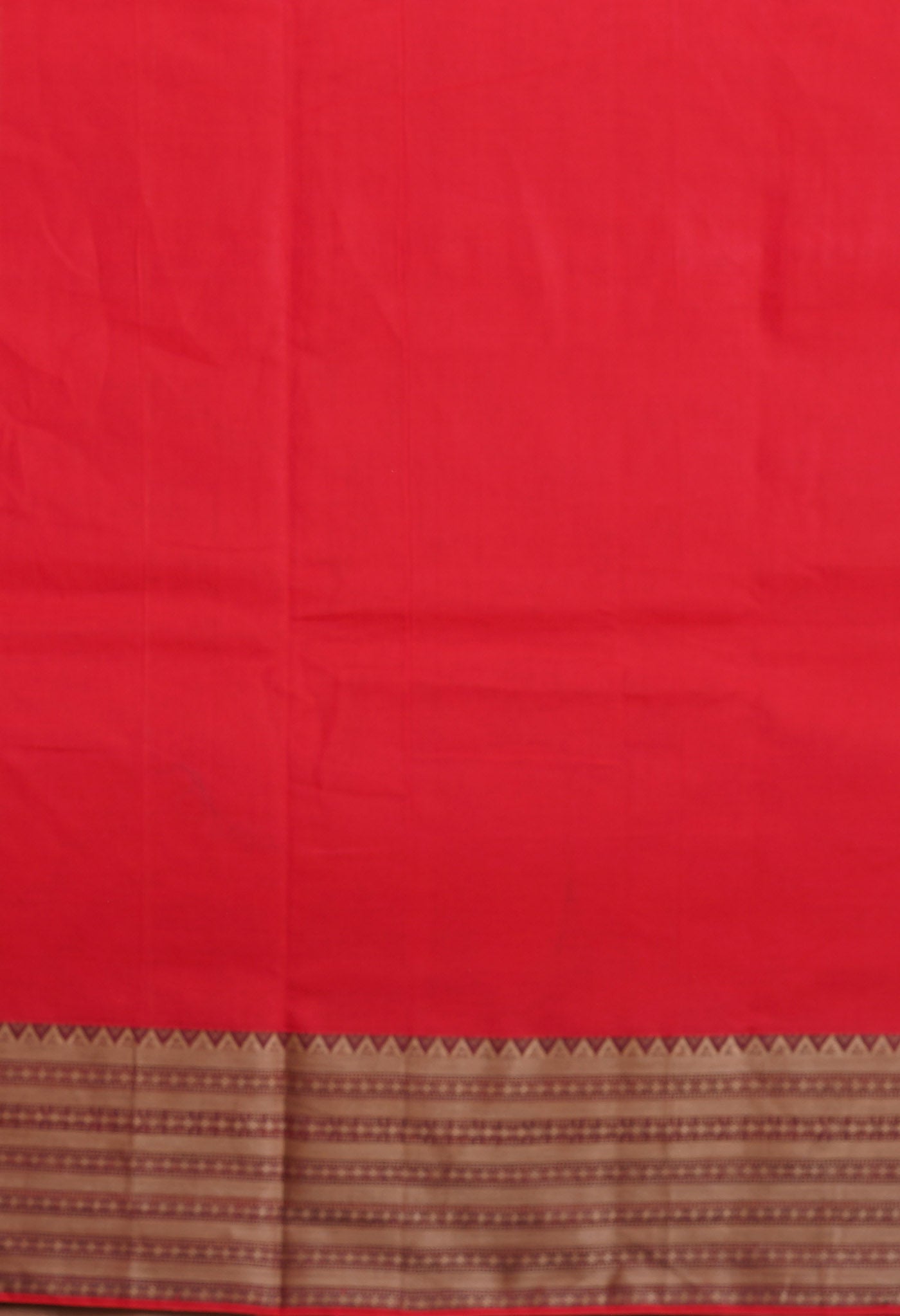 Red Pure Handloom Narayani Cotton Saree-UNM78388